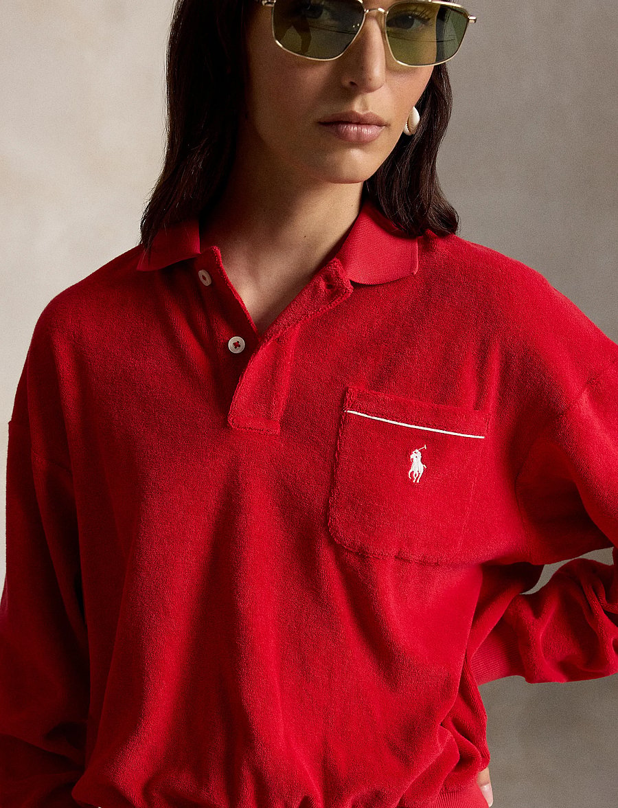 Polo Ralph Lauren - LT WT COTTON TERRY-KNT-POLO - polo marškinėliai - cruise red - 5