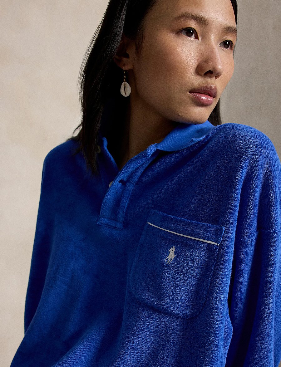 Polo Ralph Lauren - LT WT COTTON TERRY-KNT-POLO - poloskjorter - gala blue - 4