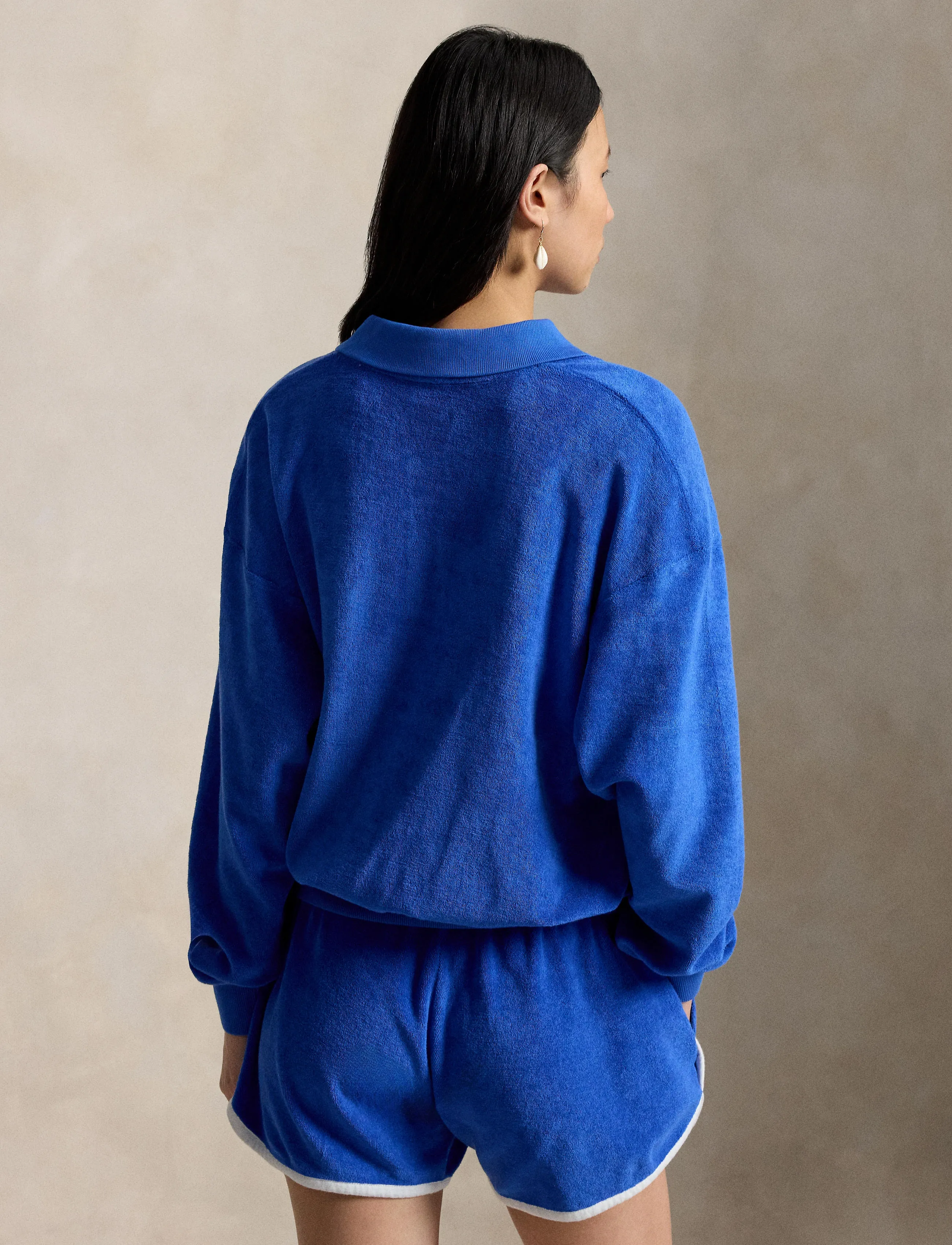 Polo Ralph Lauren Lt Wt Cotton Terry-Knt-Polo blusar dam – bild 6