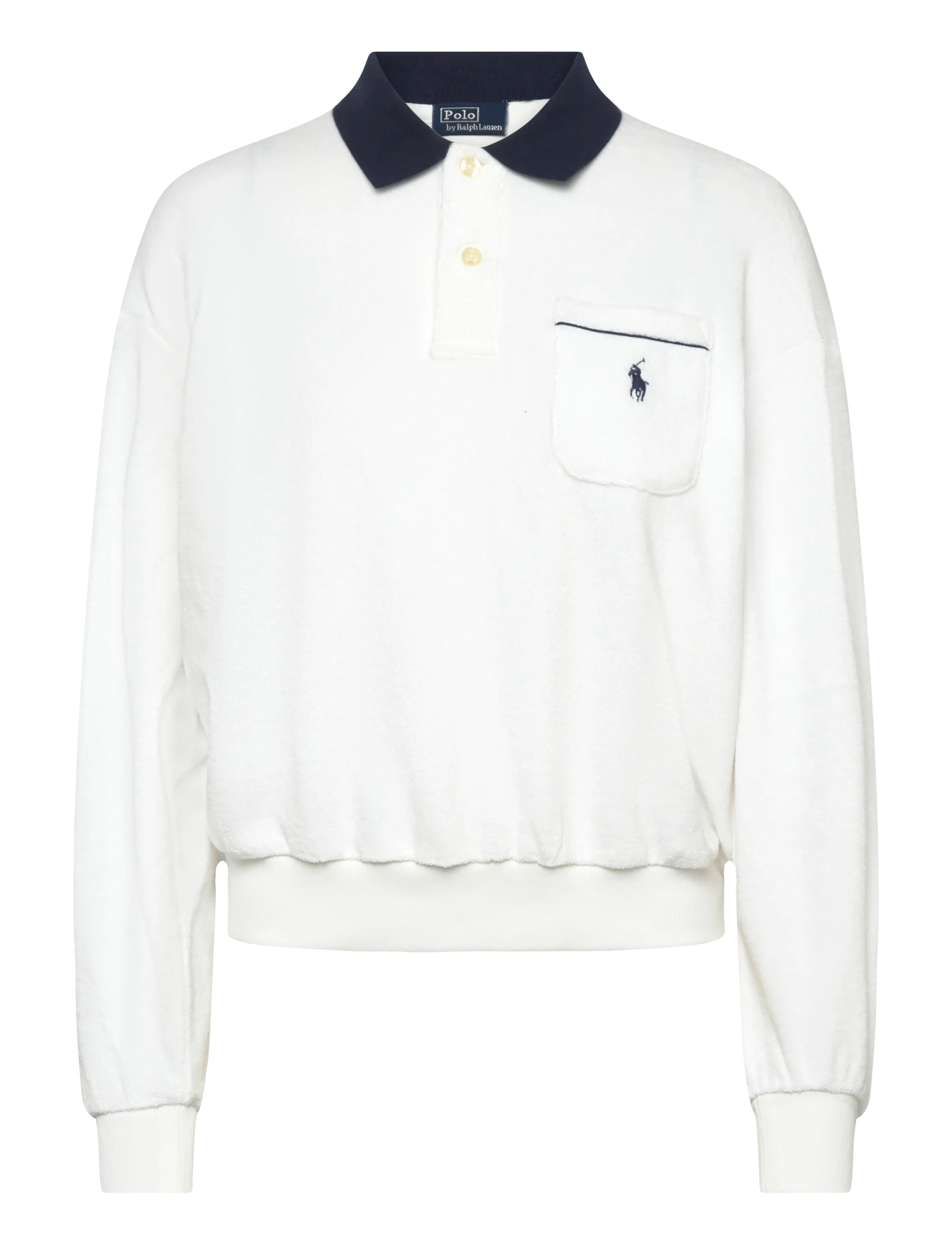 Polo Ralph Lauren LT WT COTTON TERRY-KNT-POLO - Polo Ralph Lauren - WHITE / white