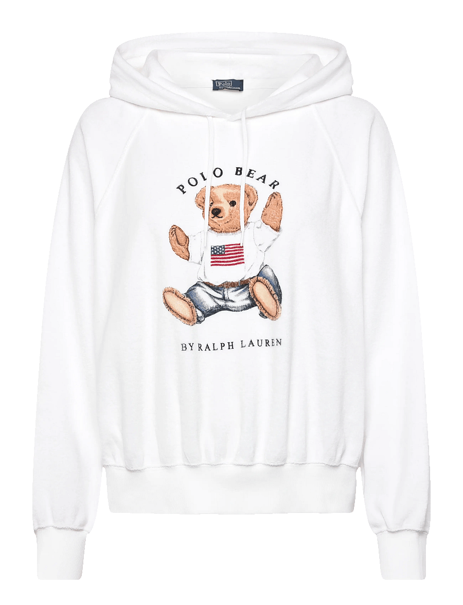 Polo Ralph Lauren - LT WT COTTON TERRY-KNT-SWEATSHIRT - sweatshirts & hættetrøjer - white - 1