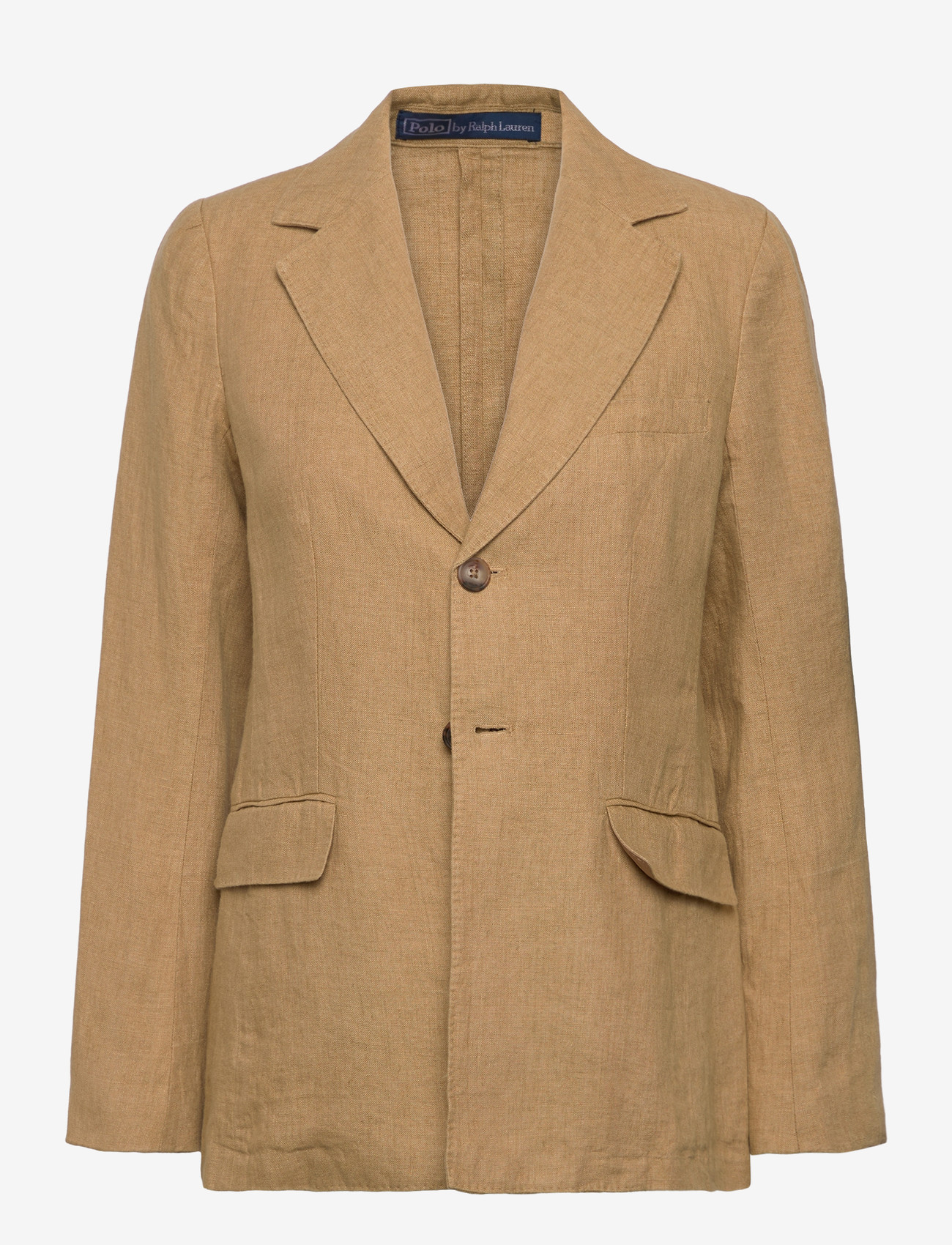 Polo Ralph Lauren - 9/1 DELAVE LINEN-WVN-BLAZER/SPORT C - Ühes joones nööpidega bleiserid - classic camel - 1