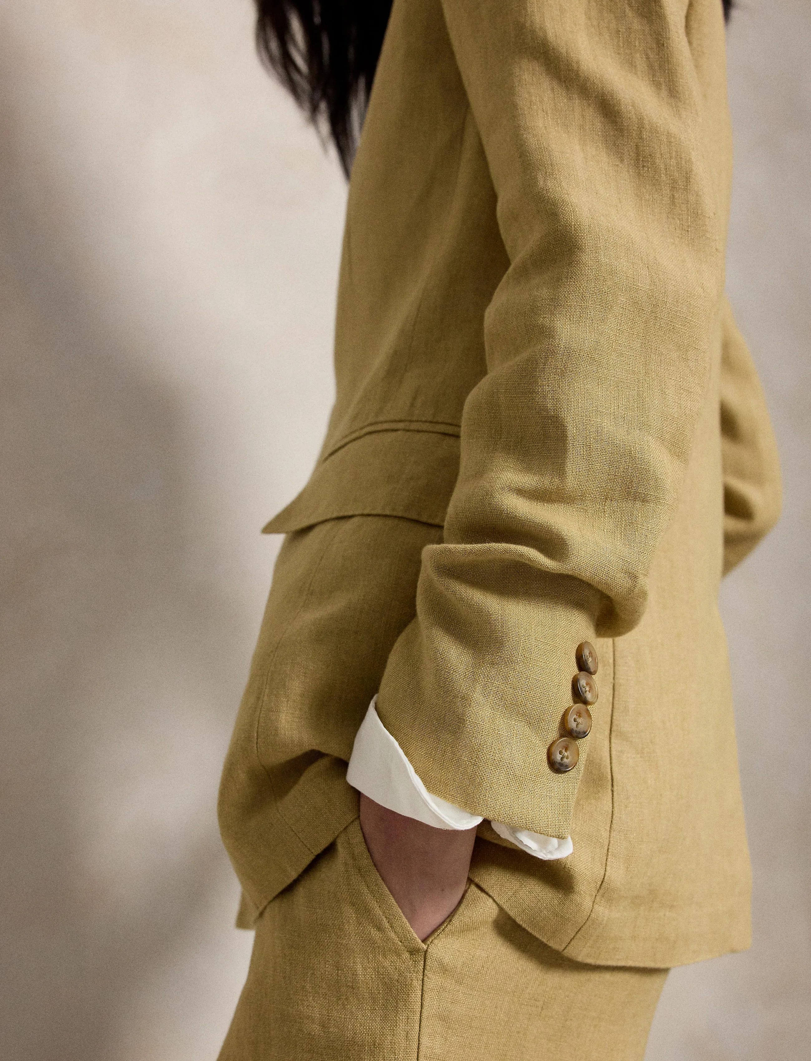 Polo Ralph Lauren - 9/1 DELAVE LINEN-WVN-BLAZER/SPORT C - single breasted blazers - classic camel - 5