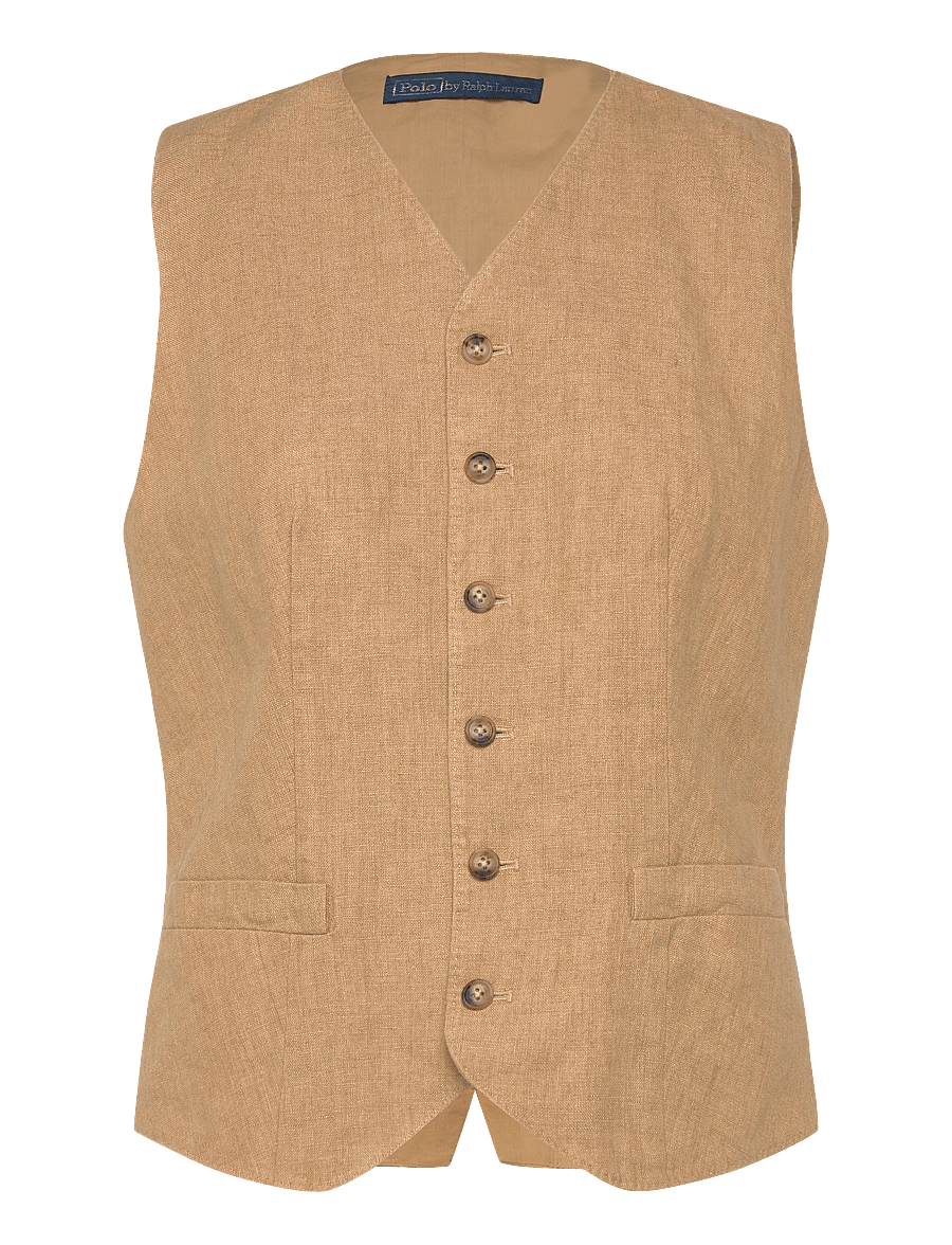 Polo Ralph Lauren - 9/1 DELAVE LINEN-WVN-BLAZER/SPORT C - kostymvästar - classic camel - 1