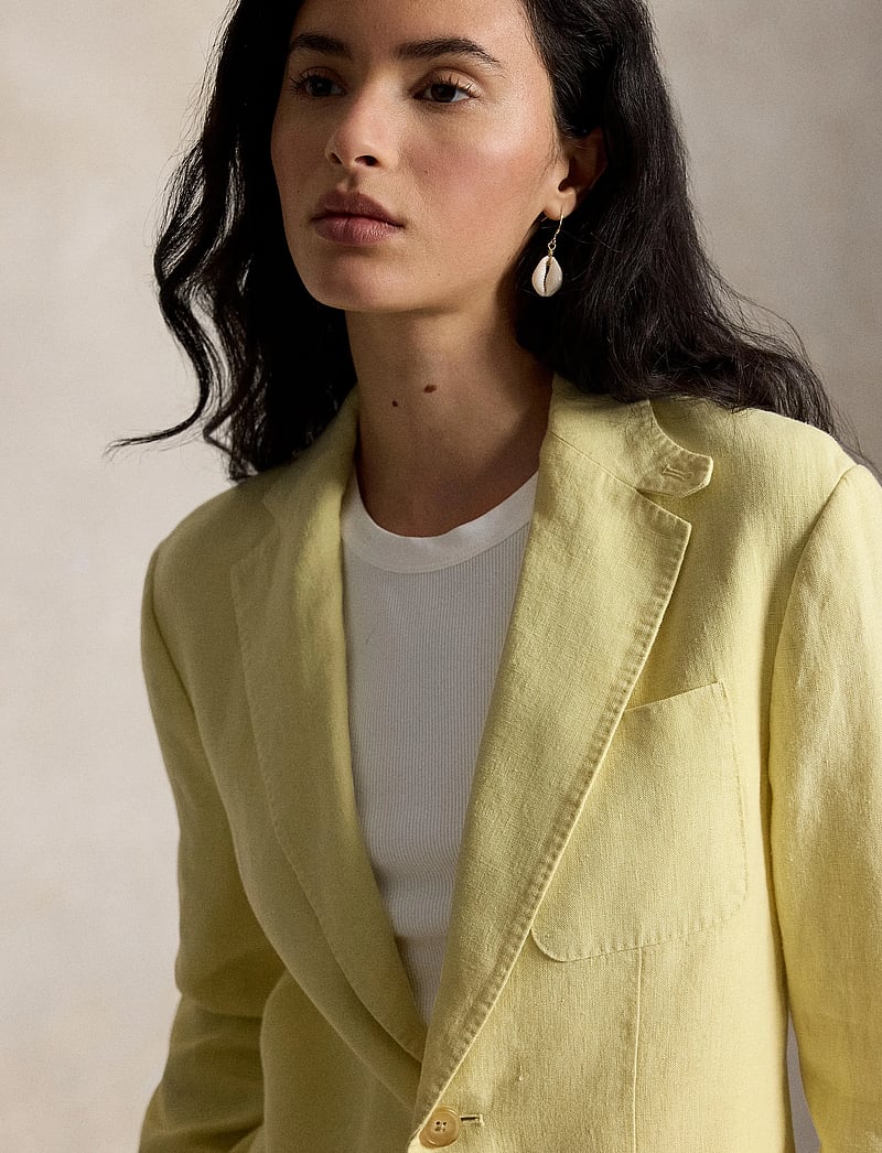 Polo Ralph Lauren - 9/1 YD LINEN-WVN-BLAZER/SPORT COAT - blazers met één knopenrij - yellow - 5