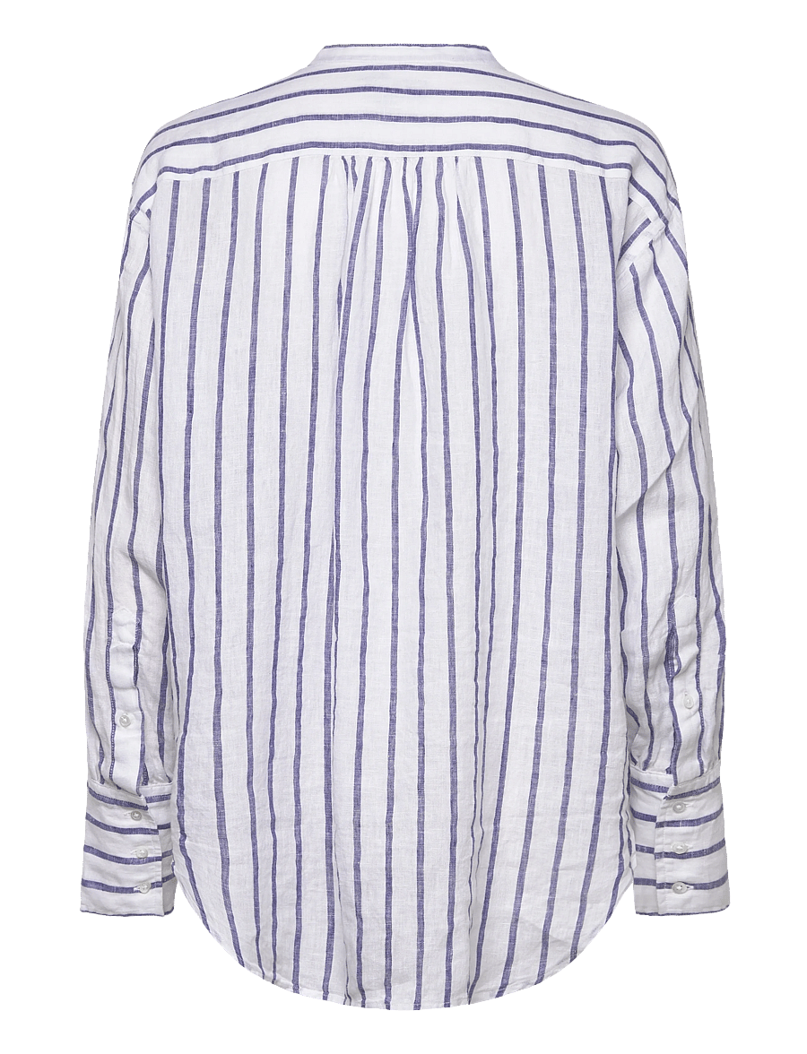 Polo Ralph Lauren - YD LINEN-WVN-SHIRT - denimskjorter - 2020 white-royal - 2