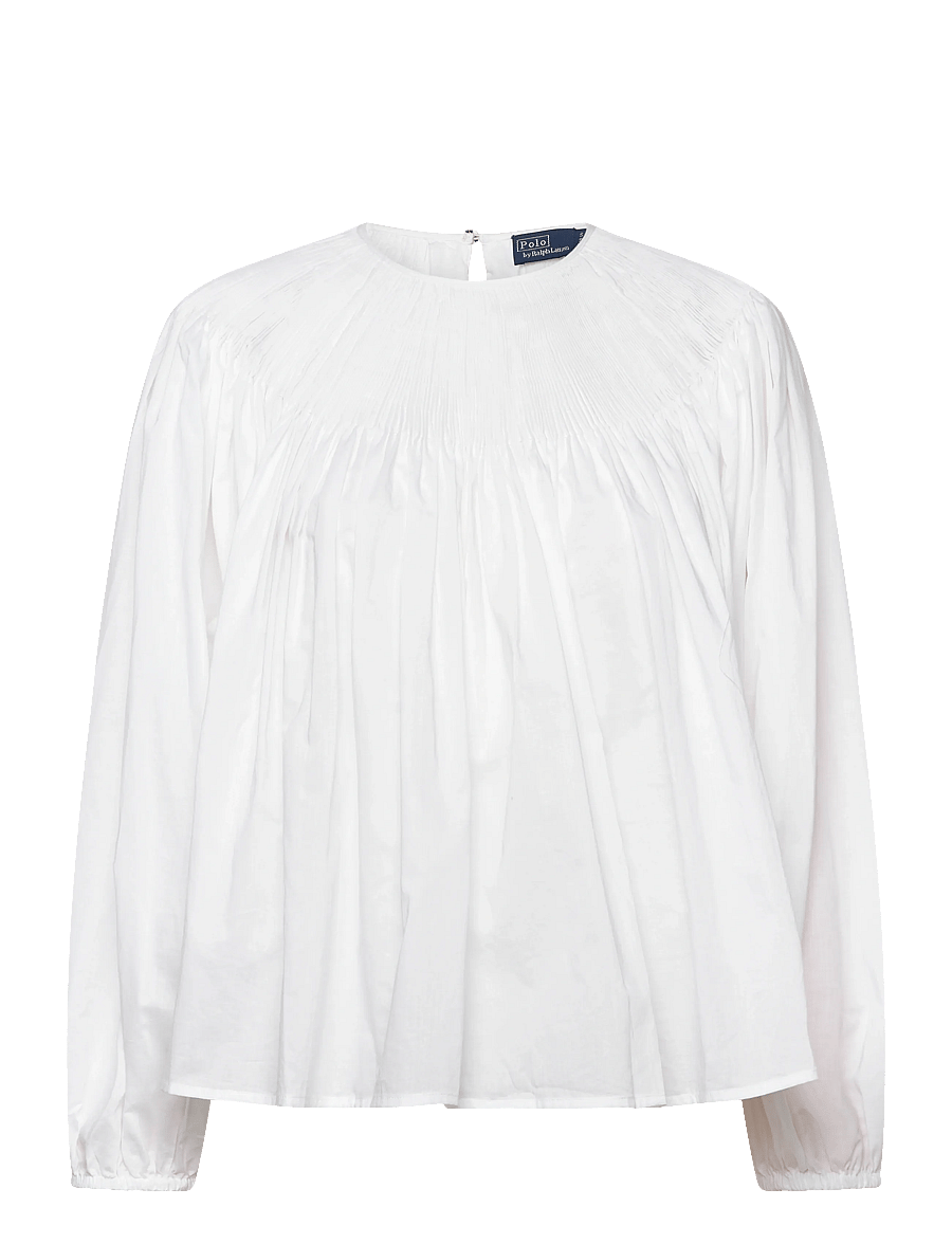 Polo Ralph Lauren - SOLID 60/1 CTTN PW-WVN-SHIRT - langærmede bluser - white - 1