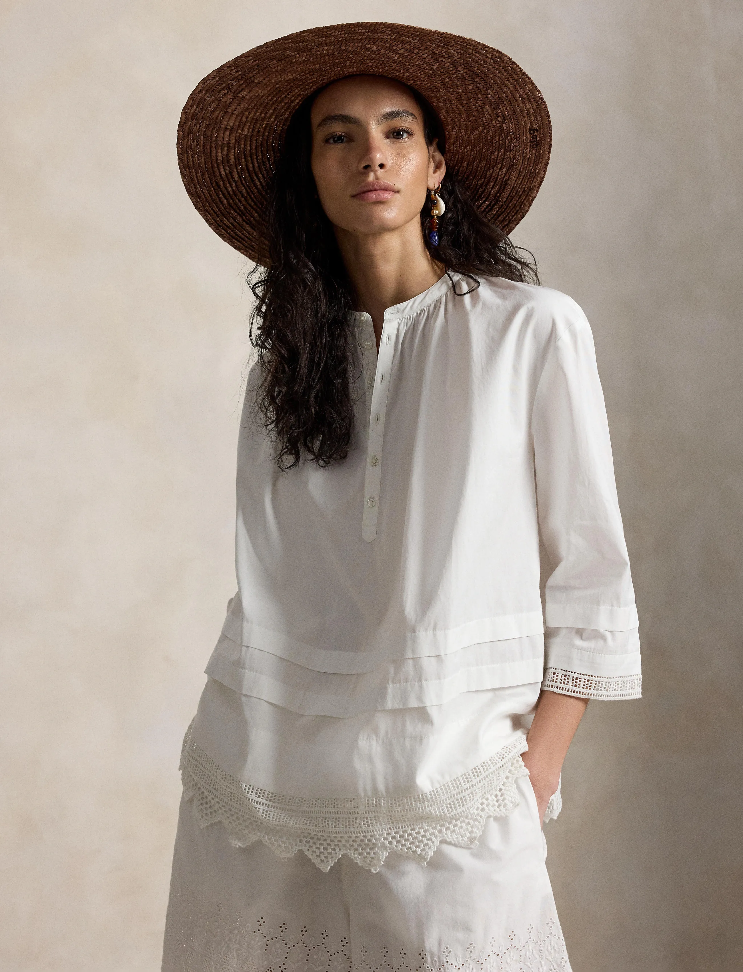 Polo Ralph Lauren - 120/2 YD CTN PW-WVN-SHIRT - pikkade varrukatega pluusid - white - 0