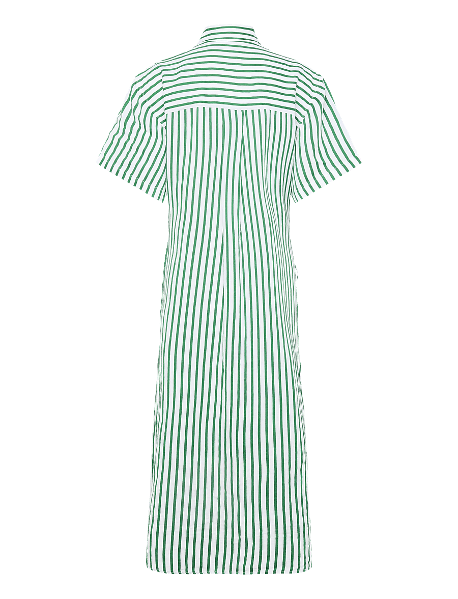 Polo Ralph Lauren - YD LINEN/COTTON-WVN-DRESSES - skjortekjoler - 2019c white-green - 2