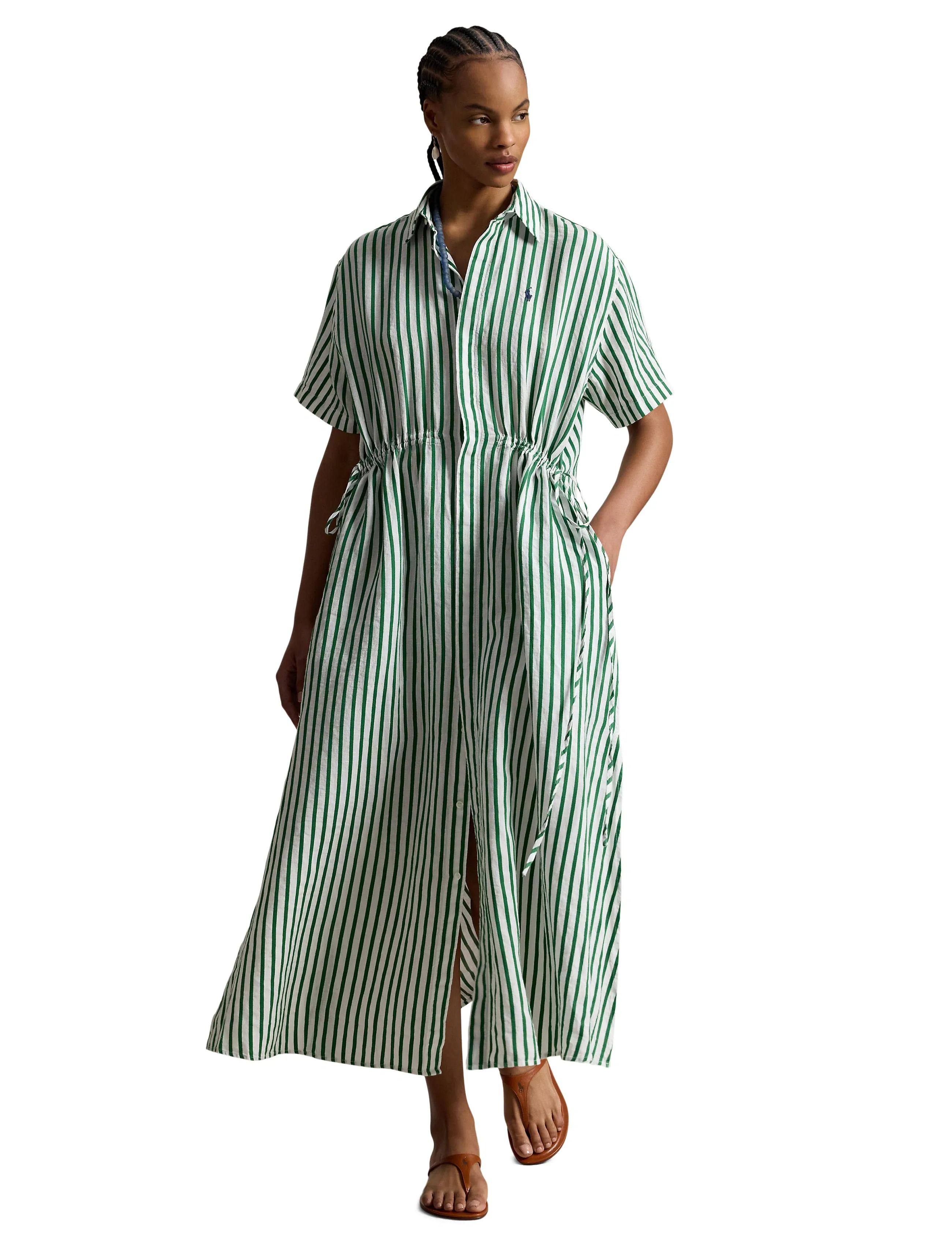 Polo Ralph Lauren Yd Linen/Cotton-Wvn-Dresses skjortklänningar dam – bild 5