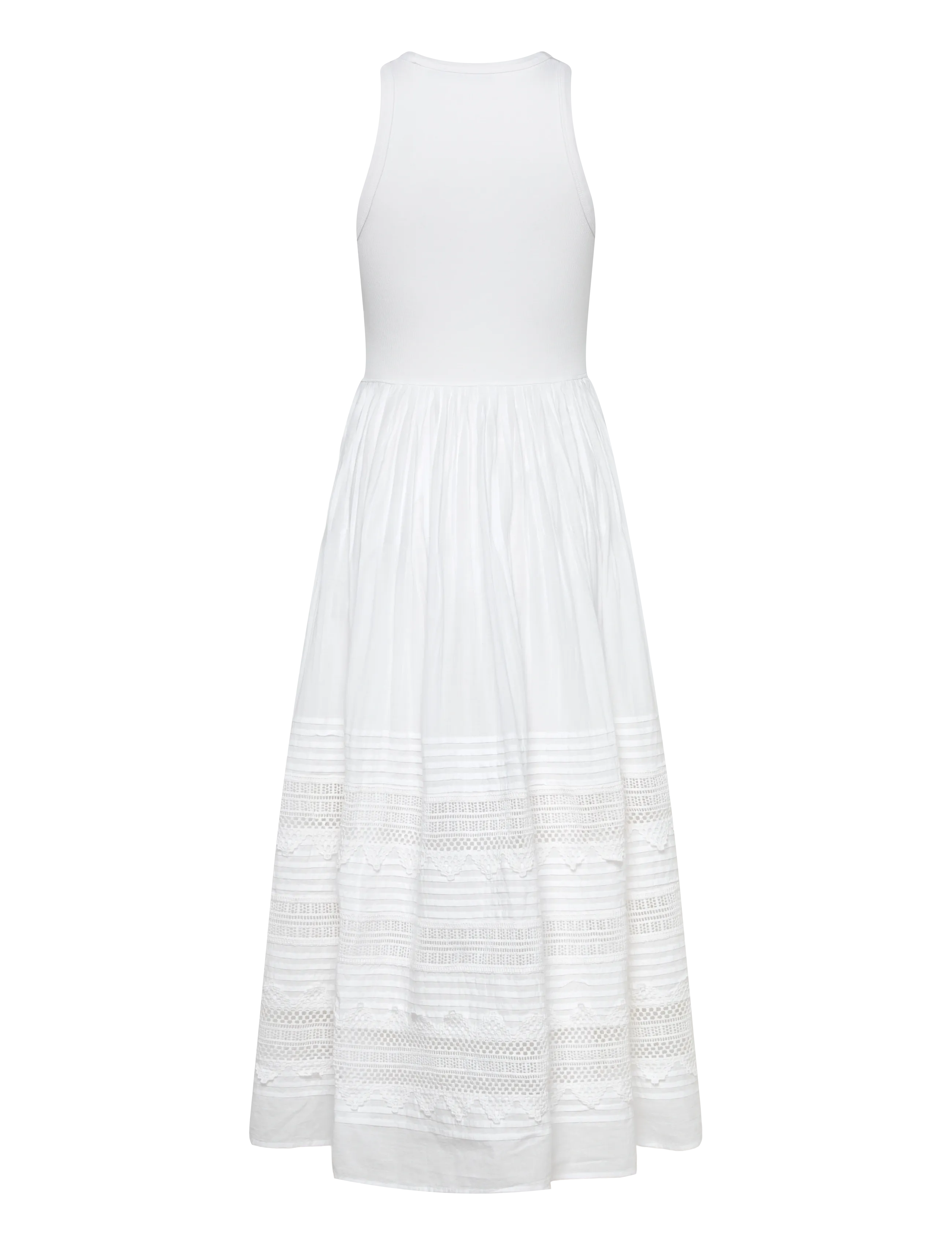 Polo Ralph Lauren - 2X2 RIB/CTN VOILE-WVN-DRESSES - maxikjoler - white - 2