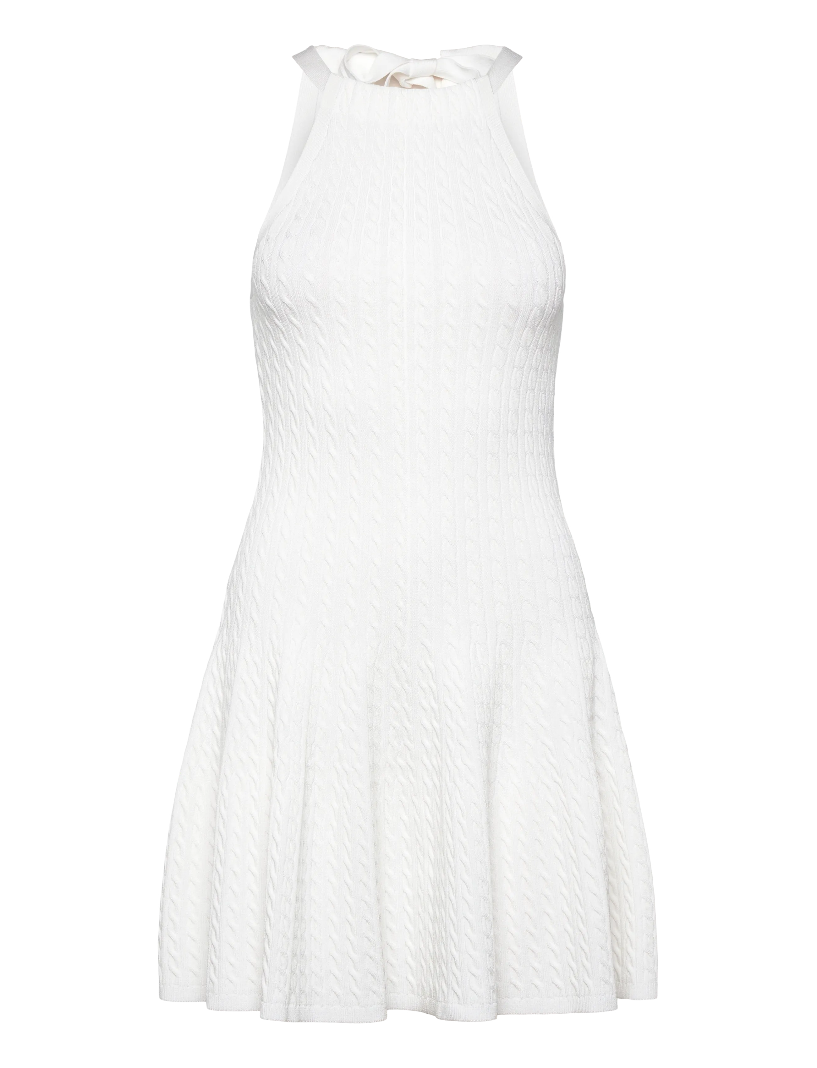 Polo Ralph Lauren 1/30 VISCOSE BLEND-SWTR-DRESSES - Kurze Kleider - CREAM / white