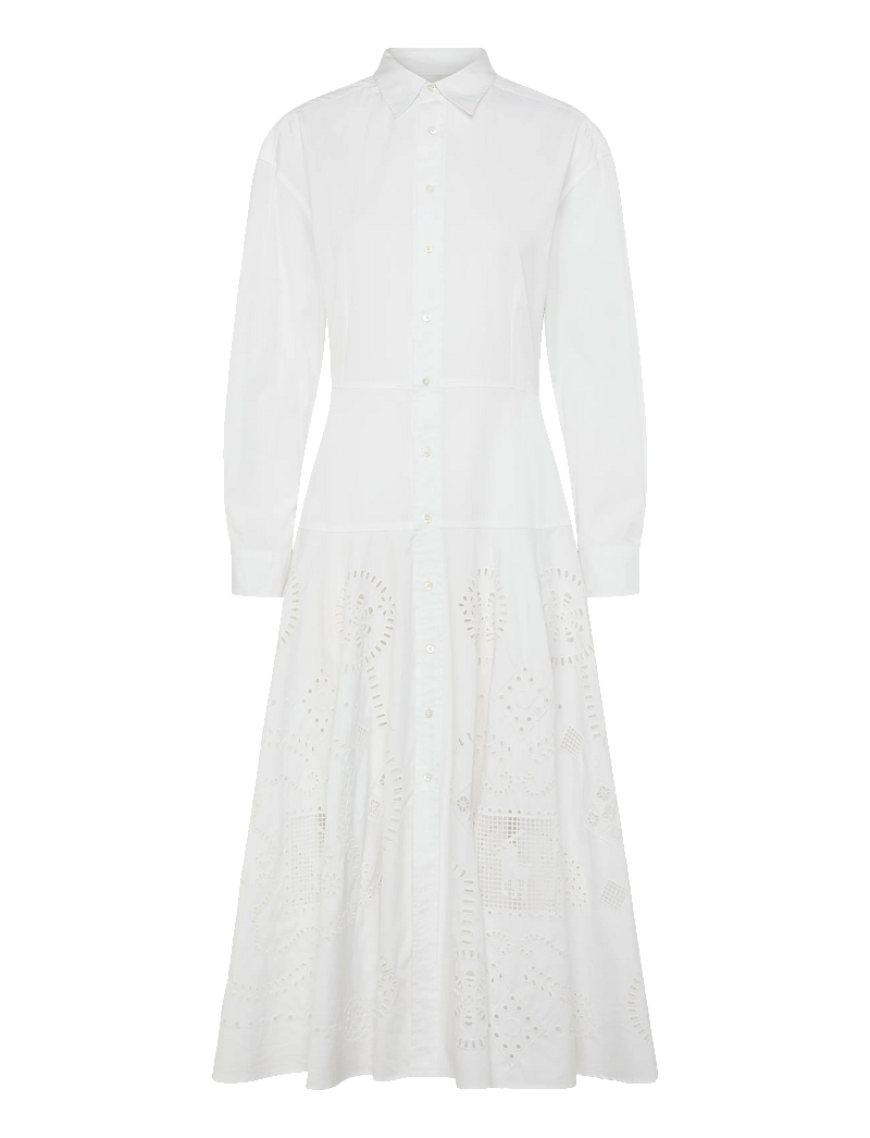 Polo Ralph Lauren - EMB 80/2 MW CTN PW-WVN-DRESSES - robes de dentelle - white - 1
