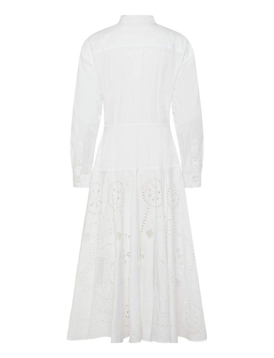 Polo Ralph Lauren - EMB 80/2 MW CTN PW-WVN-DRESSES - maxi dresses - white - 2