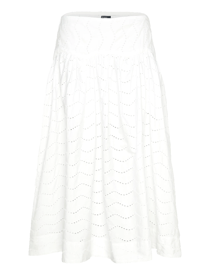 Polo Ralph Lauren - EMB 80/2 MW CTN PW-WVN-SKIRT - midi - white - 1