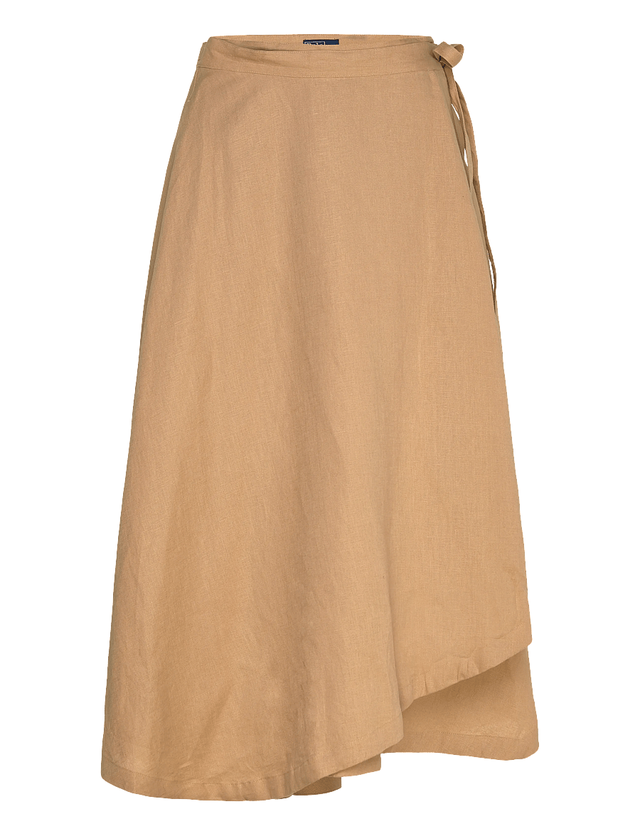 Polo Ralph Lauren - Linen Wrap Skirt - hõlmikseelikud - classic camel - 1