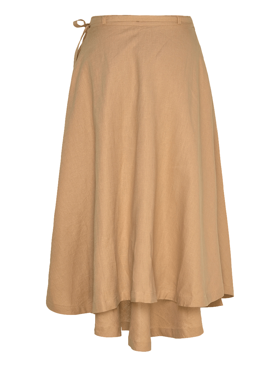 Polo Ralph Lauren - Linen Wrap Skirt - hõlmikseelikud - classic camel - 2