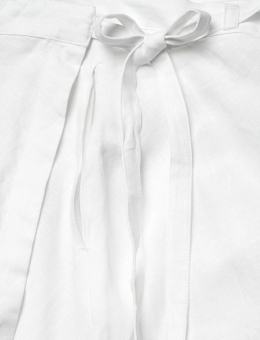 Polo Ralph Lauren - 26/1 MW PD LINEN-WVN-SKIRT - wikkelrokken - white - 5