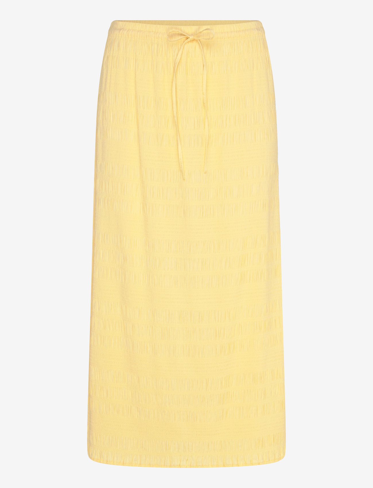 Polo Ralph Lauren - STRETCH SEERSUCKER-WVN-SKIRT - maxi nederdele - banana peel - 0