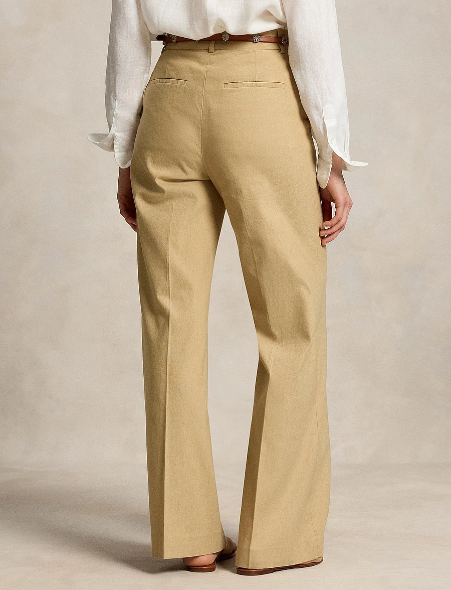 Polo Ralph Lauren - 12/1 STR LIN BLD PW-WVN-PANTS - linen trousers - classic camel - 3