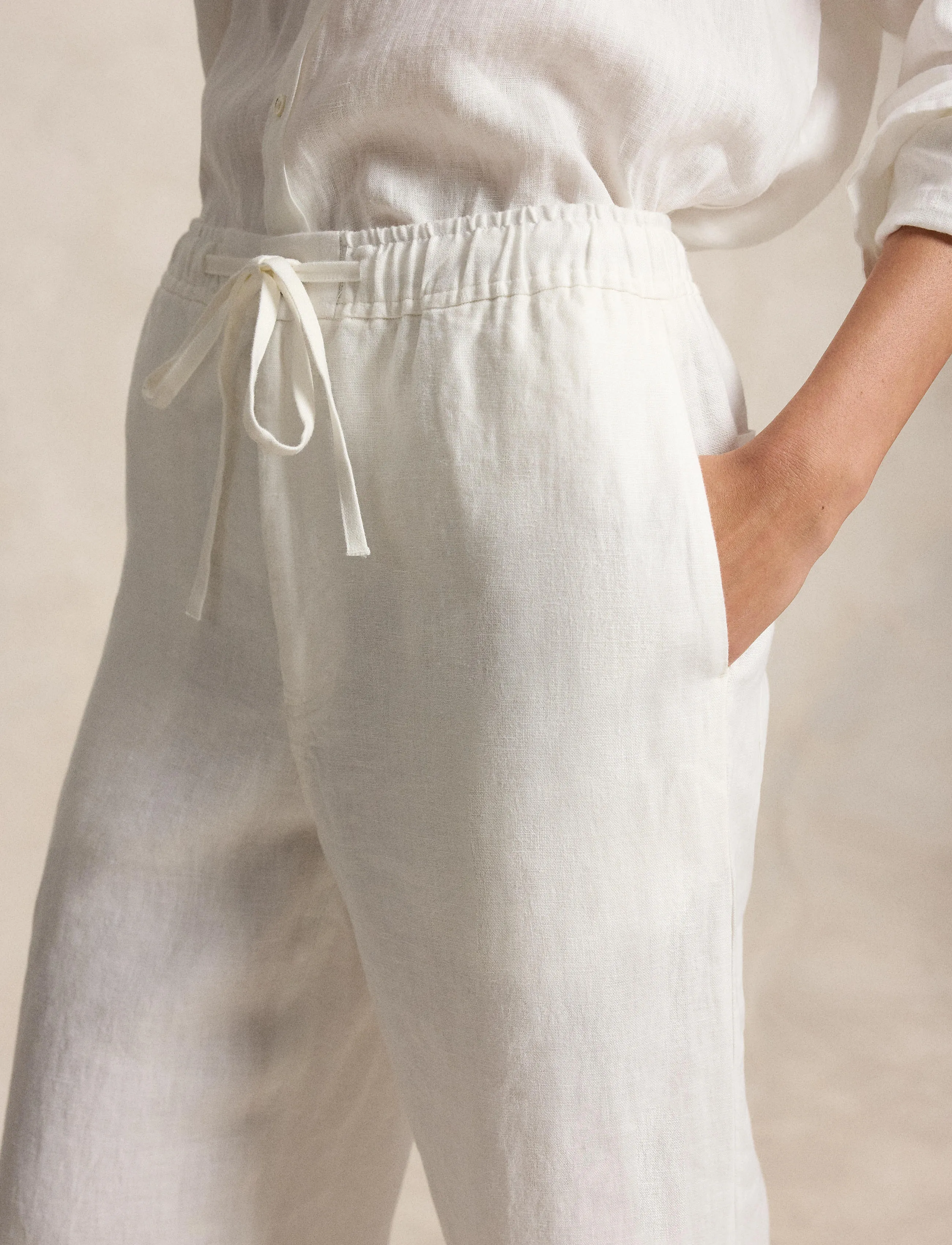 Polo Ralph Lauren - 9/1 PD LINEN-WVN-PANTS - linased püksid - nevis - 4