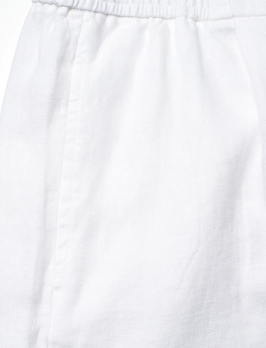 Polo Ralph Lauren - 9/1 PD LINEN-WVN-SHORTS - linased lühikesed püksid - white - 2