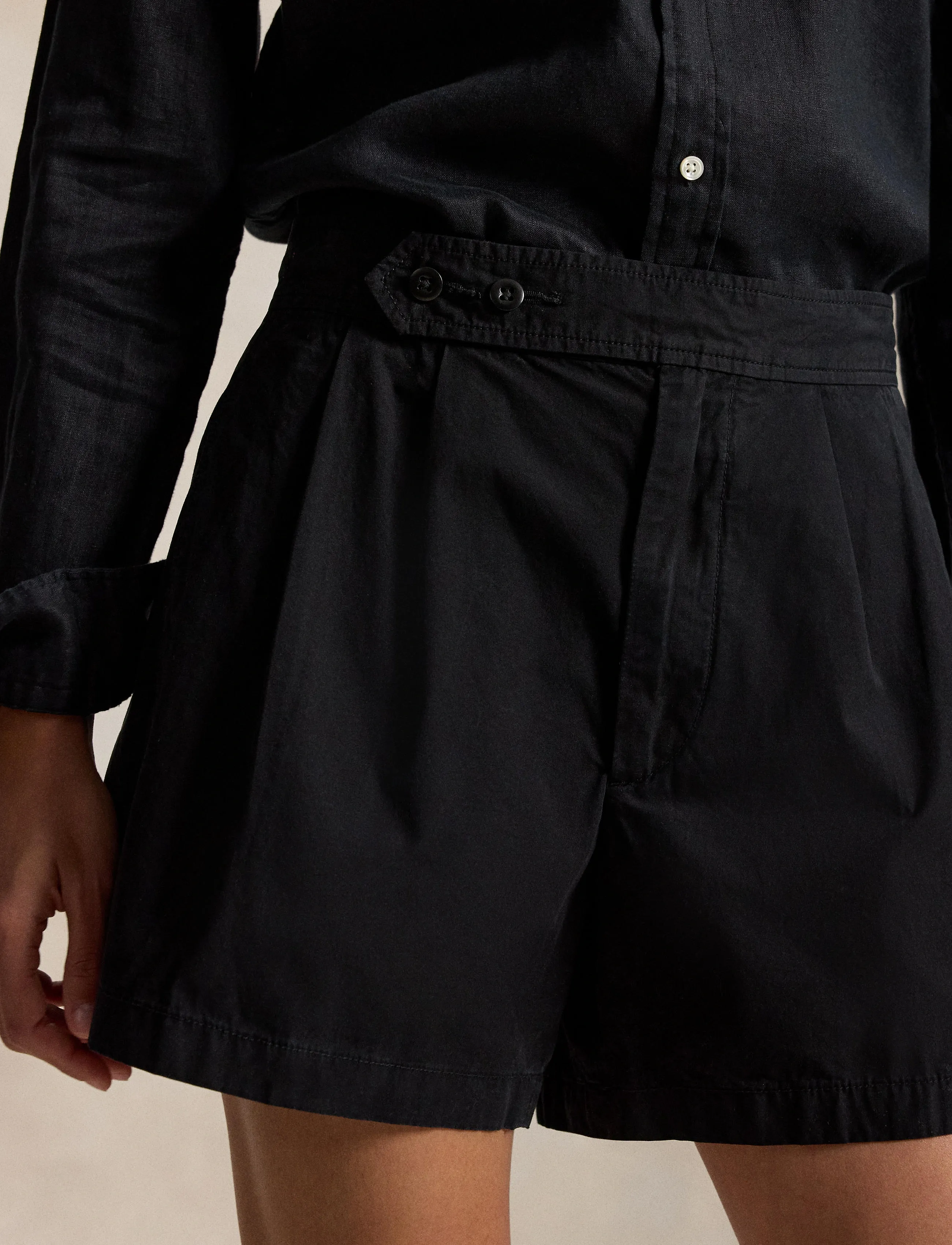 Polo Ralph Lauren - COTTON POPLIN-WVN-SHORTS - bermudashorts - polo black - 5