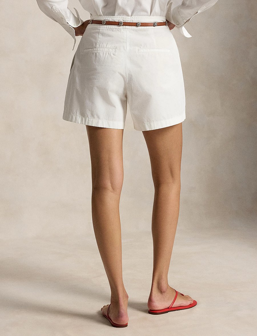 Polo Ralph Lauren - COTTON POPLIN-WVN-SHORTS - bermuda-püksid - white - 5