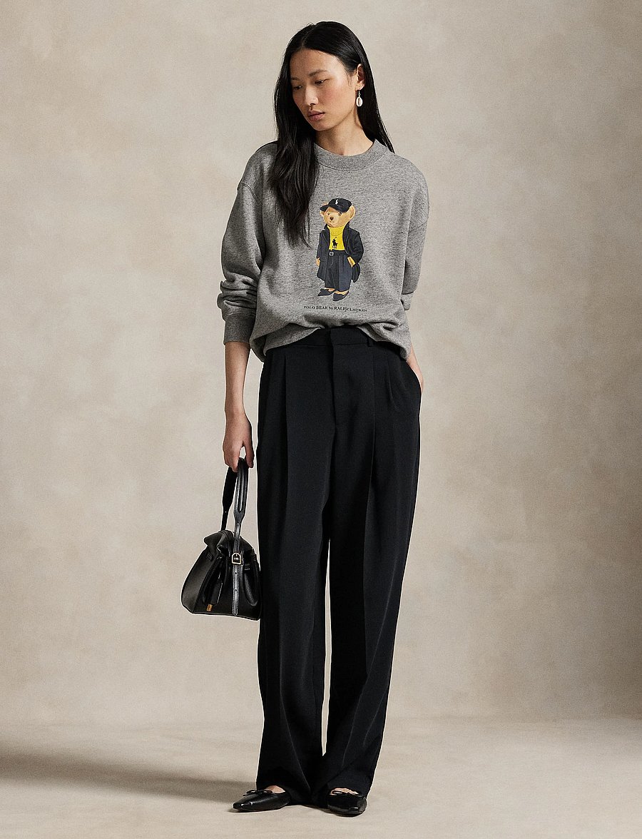 Polo Ralph Lauren - Polo Bear Fleece Crewneck - dark vintage heat - 0