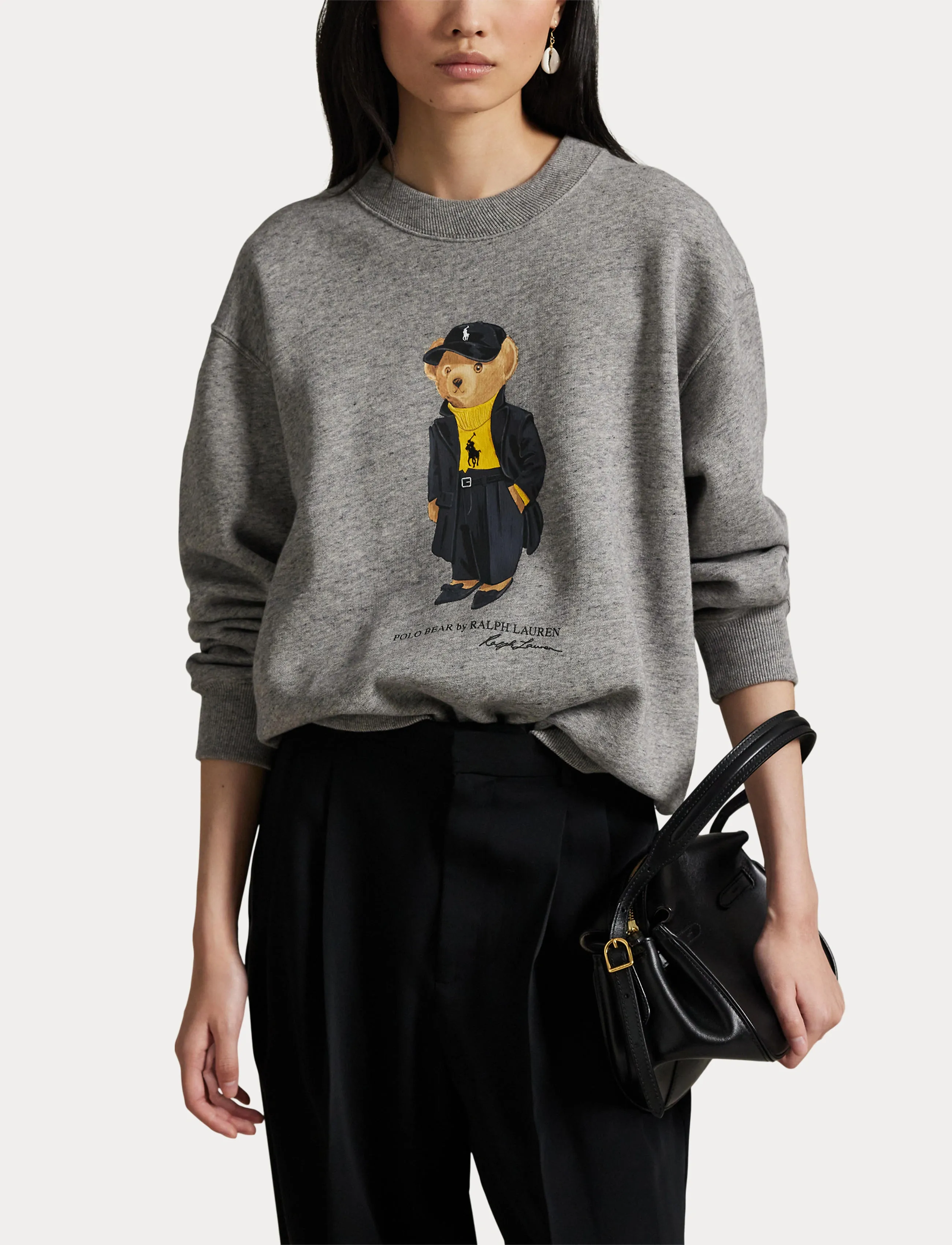 Polo Ralph Lauren - Polo Bear Fleece Crewneck - dark vintage heat - 5