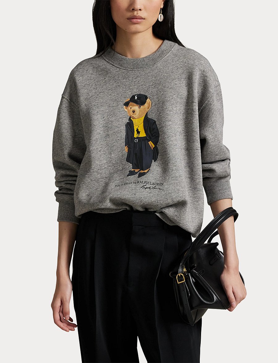 Polo Ralph Lauren - Polo Bear Fleece Crewneck - dark vintage heat - 5