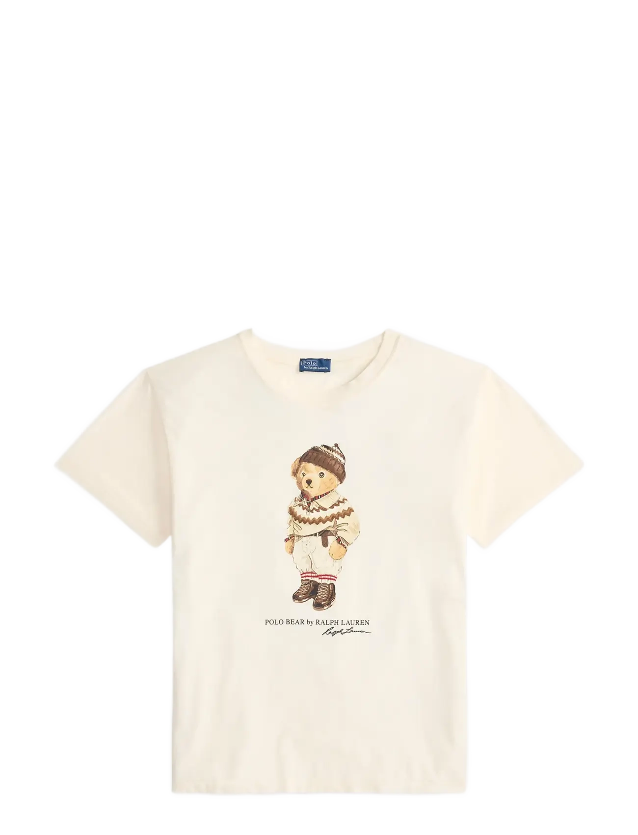Polo Bear Cotton Jersey Tee - WARM WHITE
