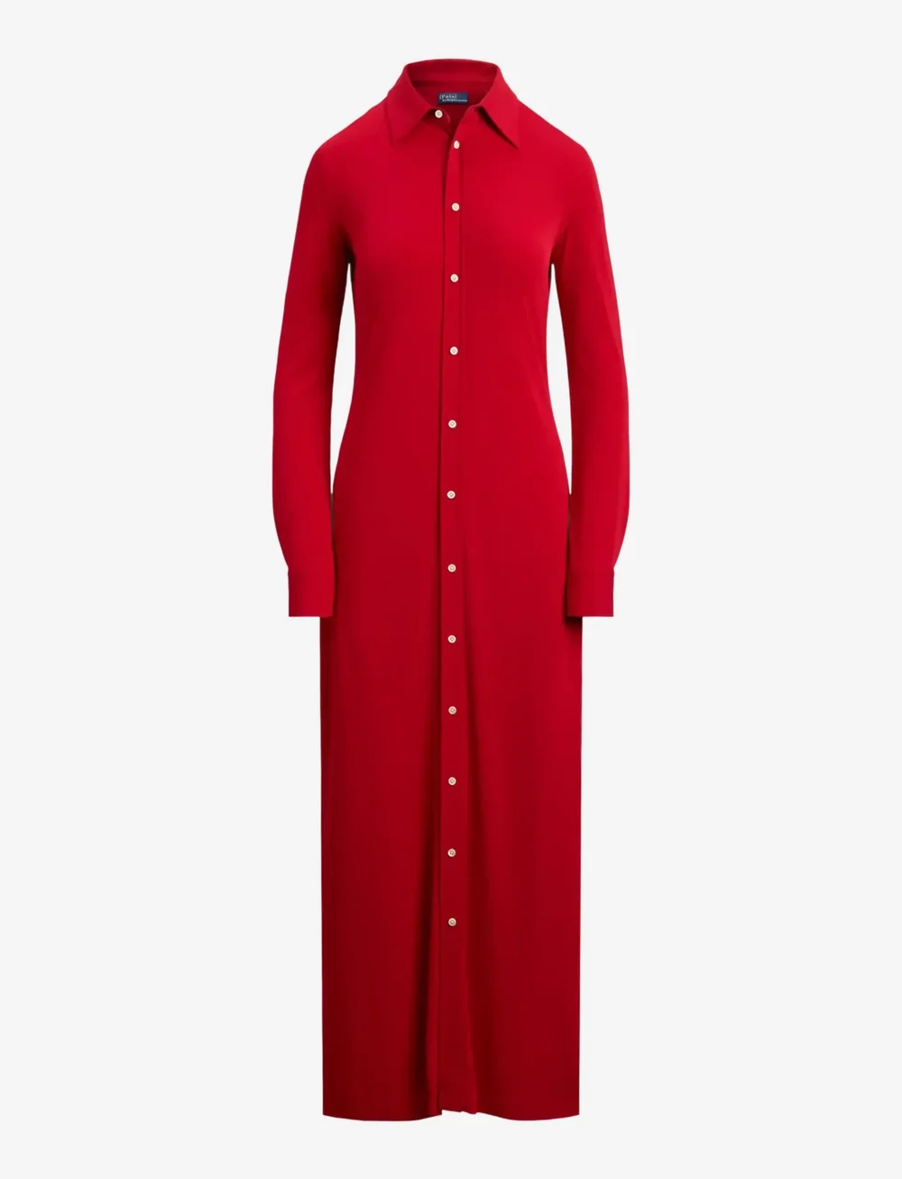 Polo Ralph Lauren - Interlock Buttoned Shirtdress - maxikjoler - park avenue red x - 1