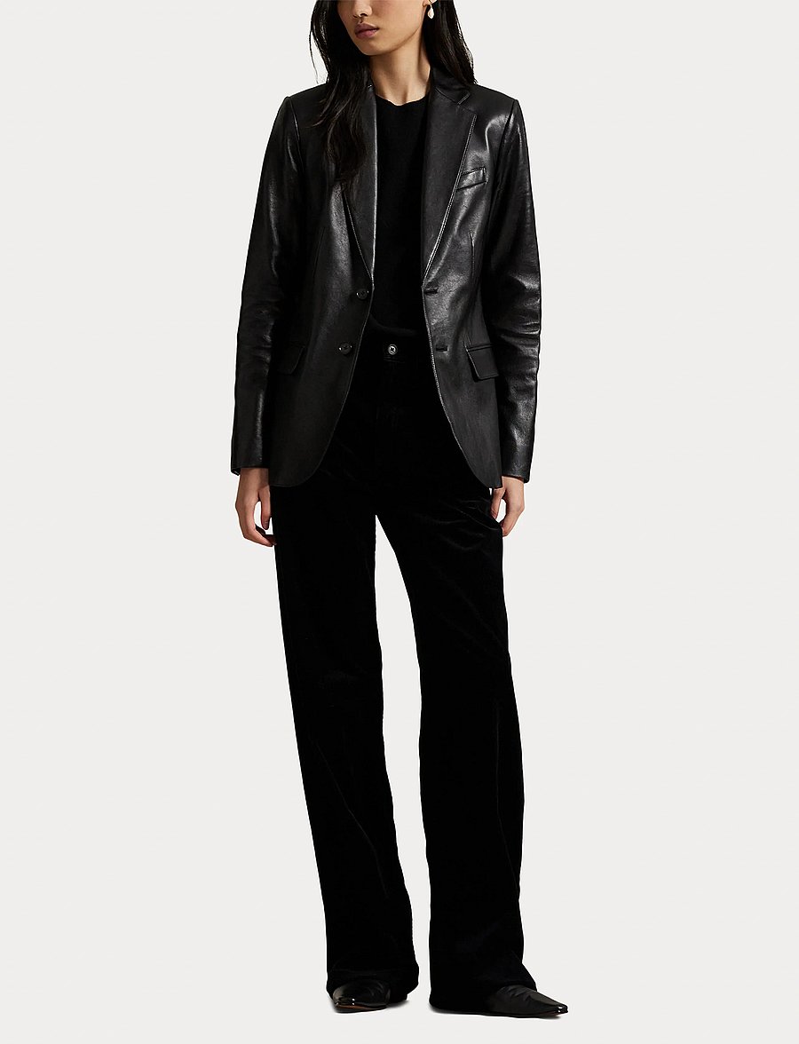 Polo Ralph Lauren - Cotton Corduroy Wide-Leg Pant - pantalons larges - polo black - 4