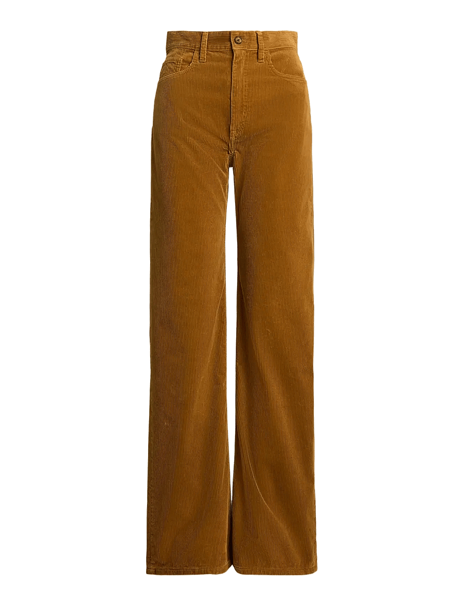 Polo Ralph Lauren - Cotton Corduroy Wide-Leg Pant - brede jeans - tan - 1