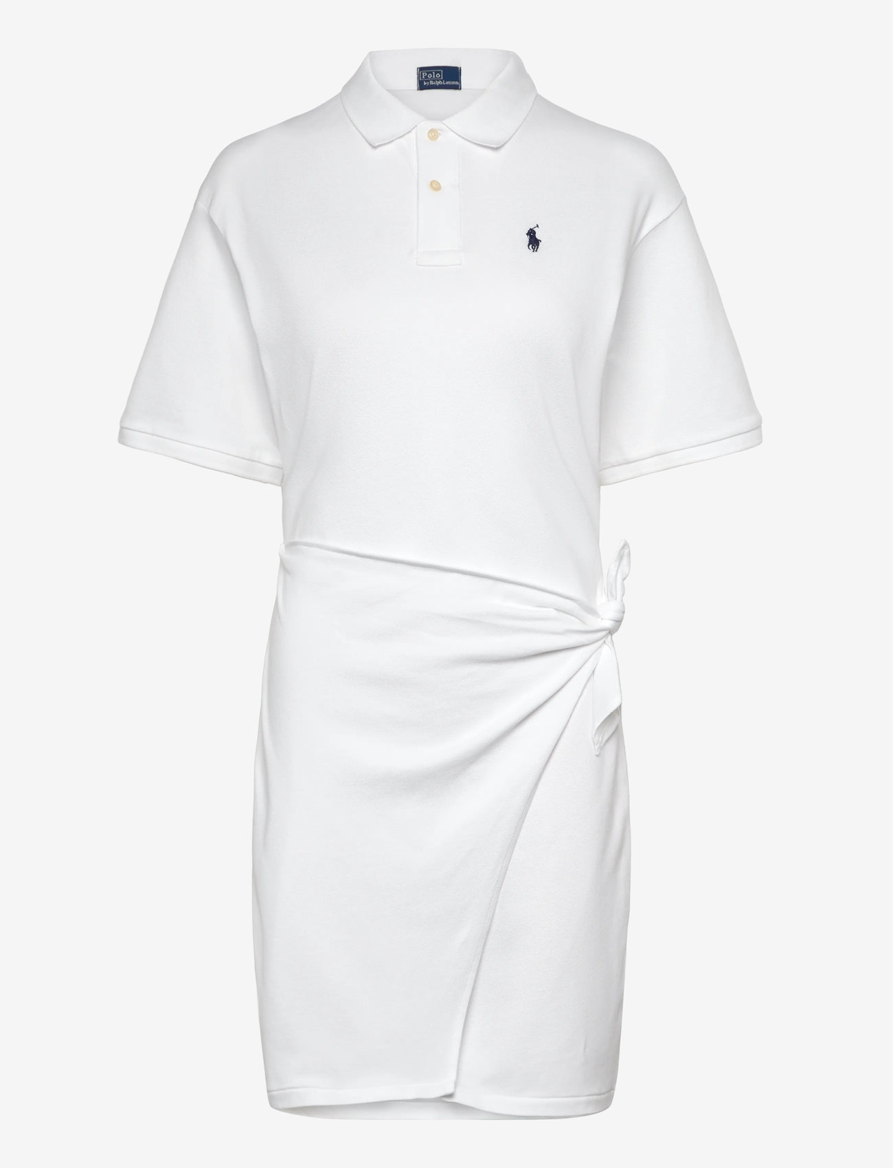 Polo Ralph Lauren - 30/1S STRETCH MESH-KNT-DRESSES - t-shirtklänningar - white - 0