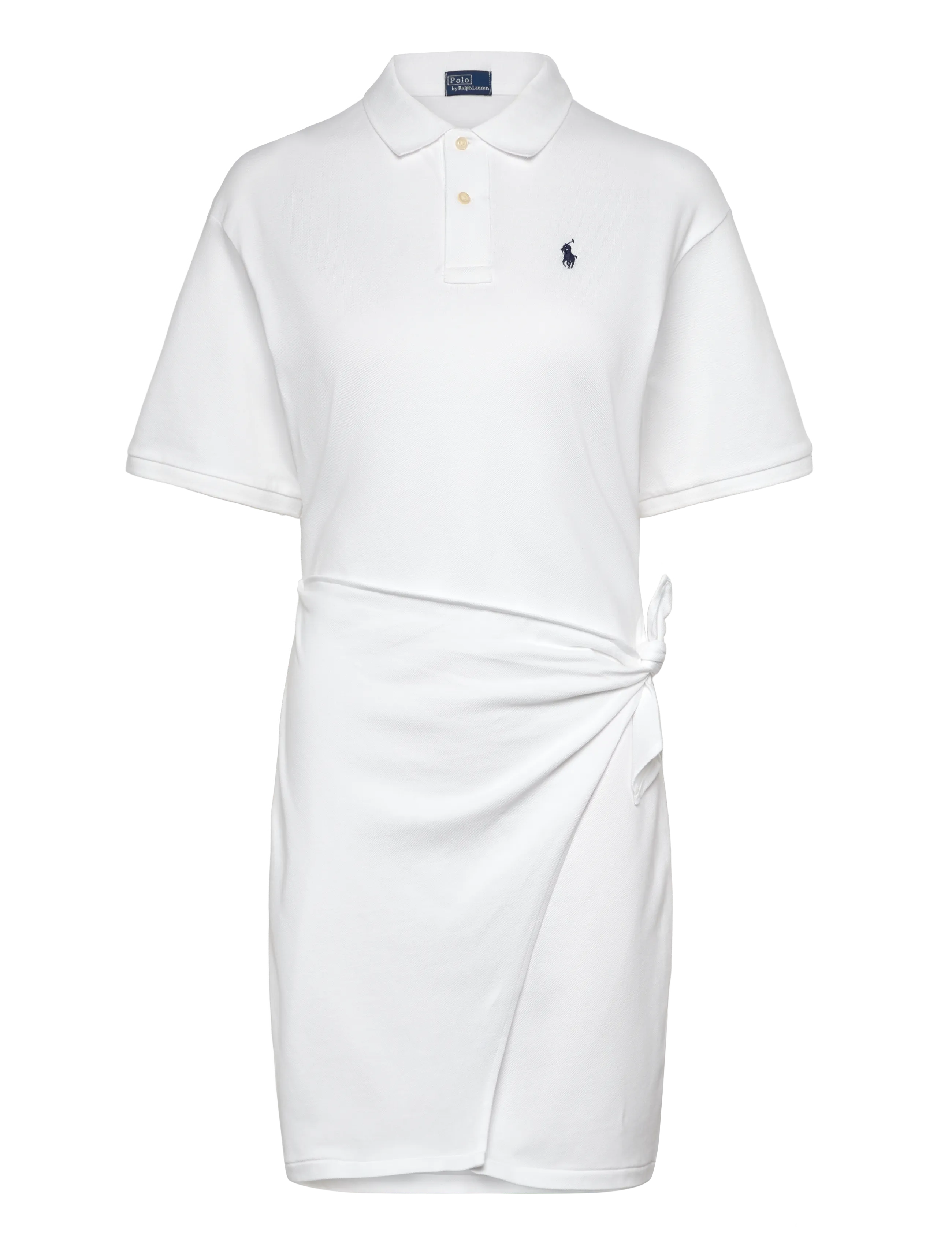Polo Ralph Lauren 30/1S STRETCH MESH-KNT-DRESSES - Kjoler - WHITE / white