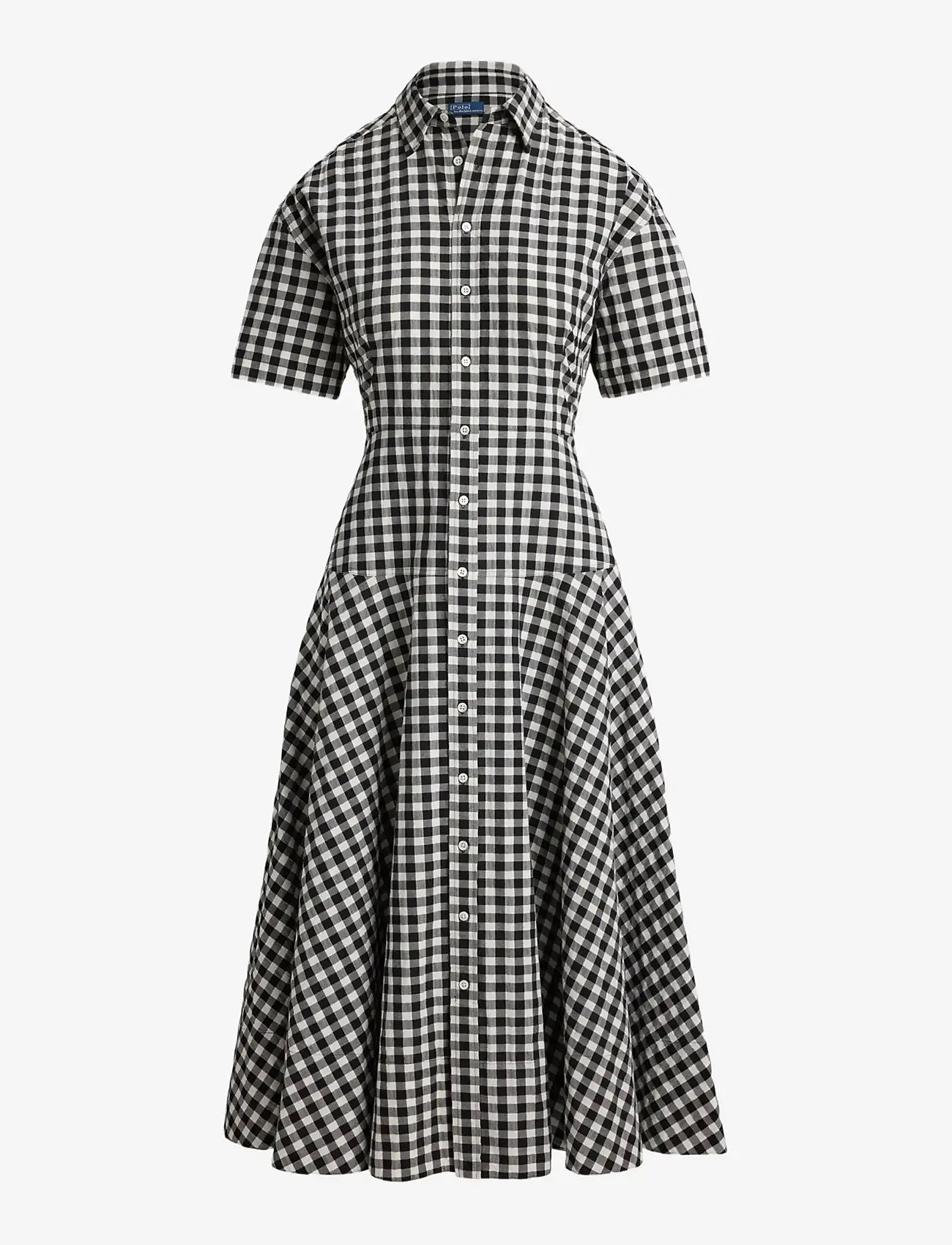 Polo Ralph Lauren - Gingham Paneled Shirtdress - hemdkleider - 1945 black white - 1