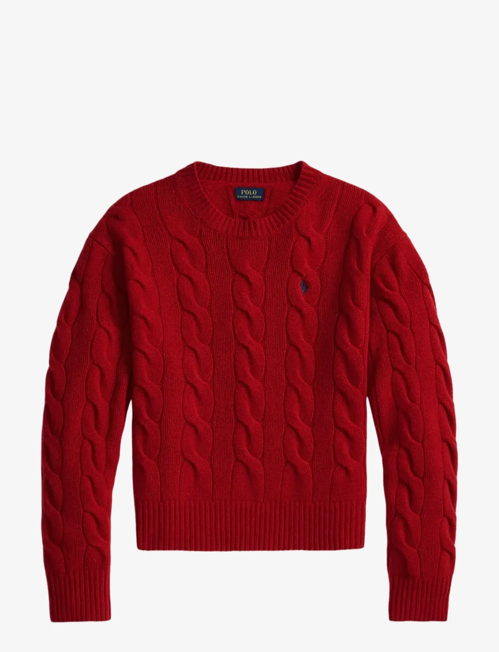 Polo Ralph Lauren - Cable-Knit Wool-Cashmere Sweater - pullover - fireside red - 1