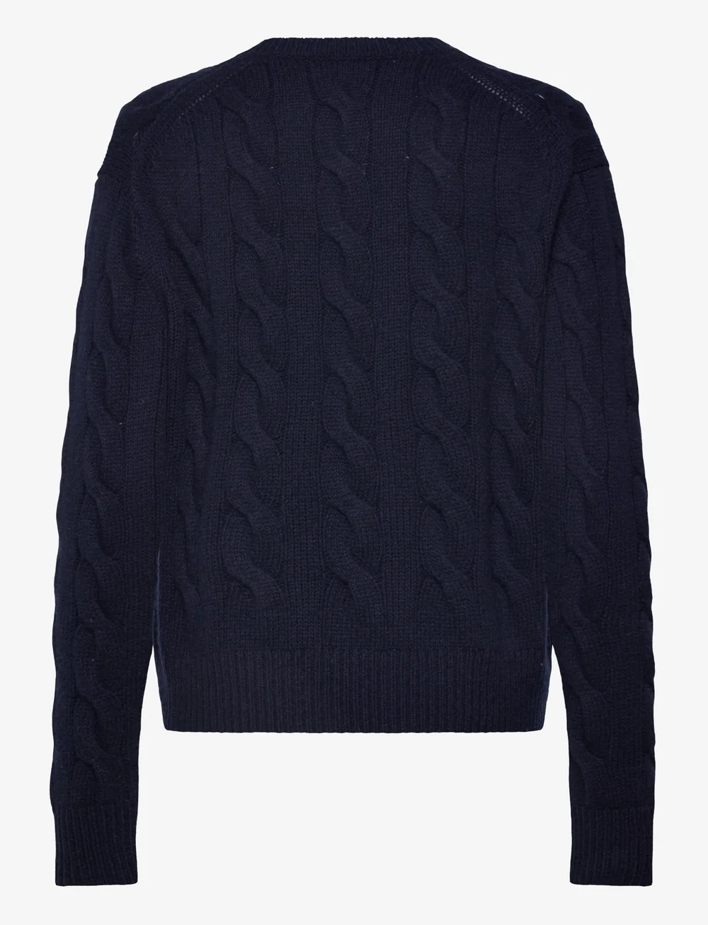 Polo Ralph Lauren - Cable-Knit Wool-Cashmere Sweater - peysur - hunter navy - 1