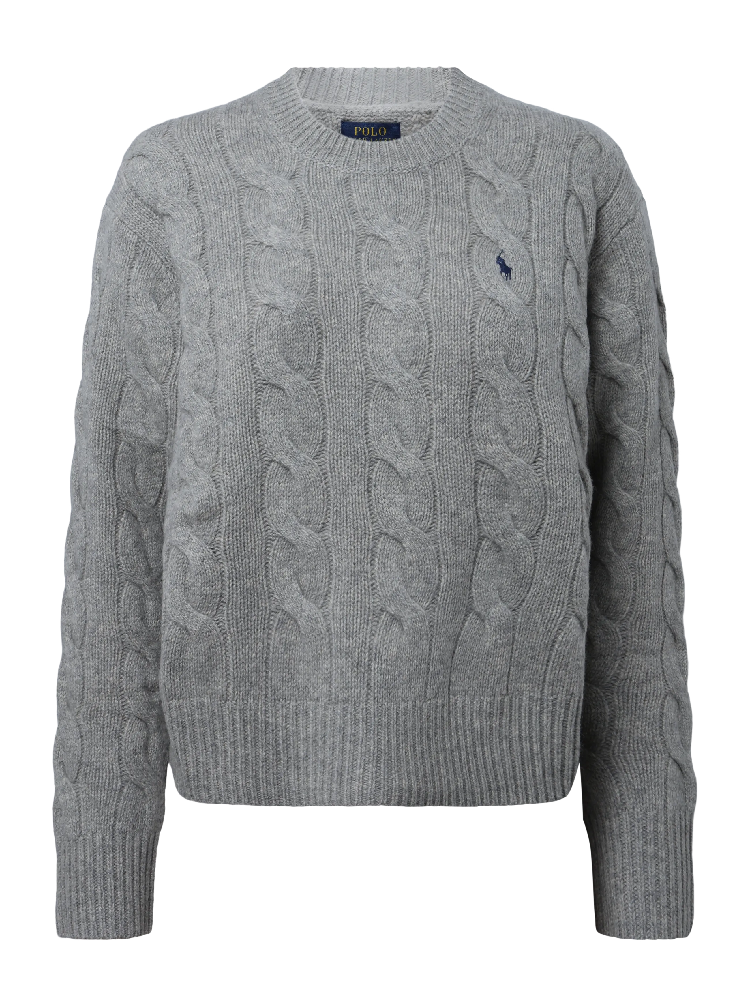 Polo Ralph Lauren Cable-Knit Wool-Cashmere Sweater - Ralph Lauren - LIGHT VINTAGE HEA / grey