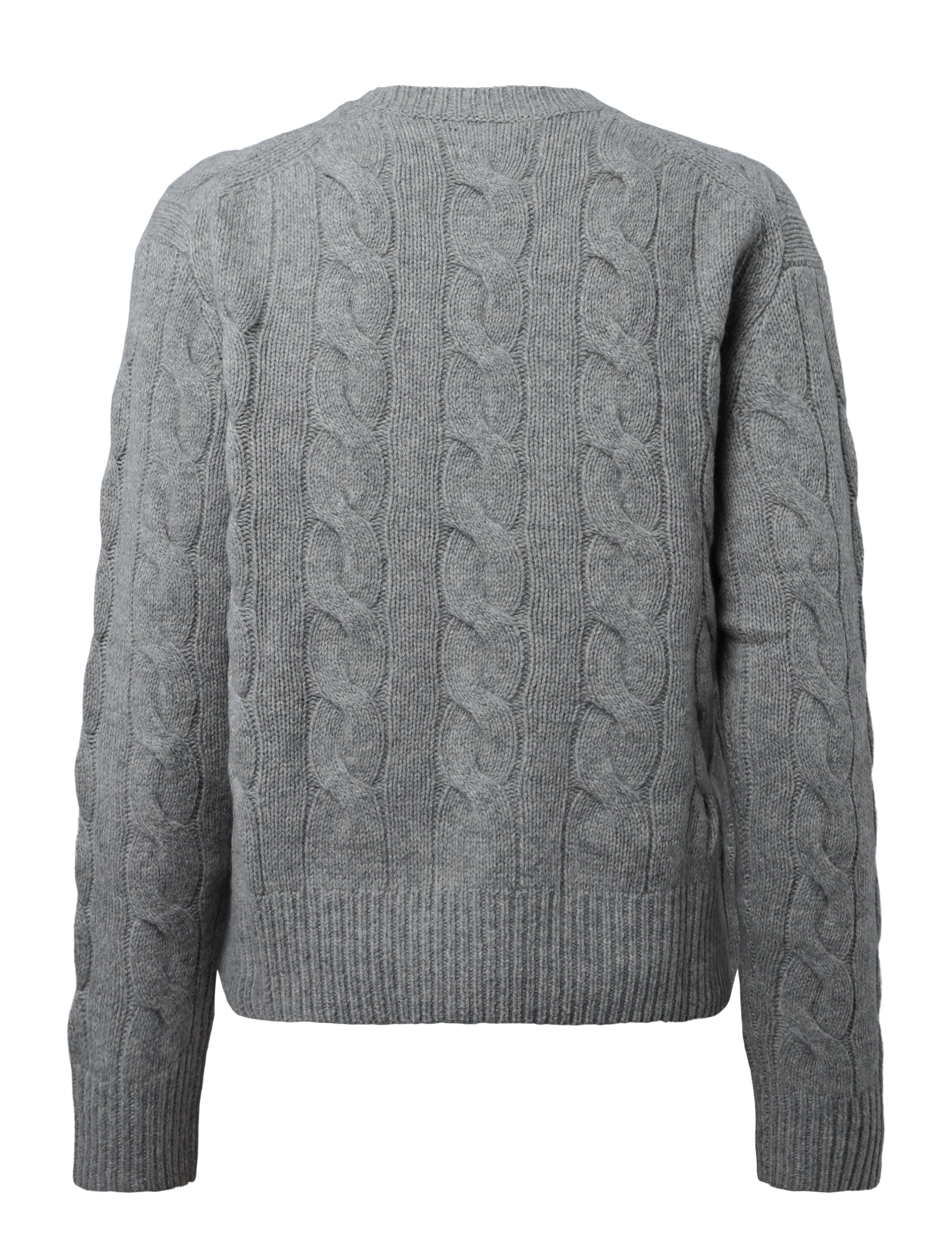 Polo Ralph Lauren - Cable-Knit Wool-Cashmere Sweater - kaschmir - light vintage hea - 1