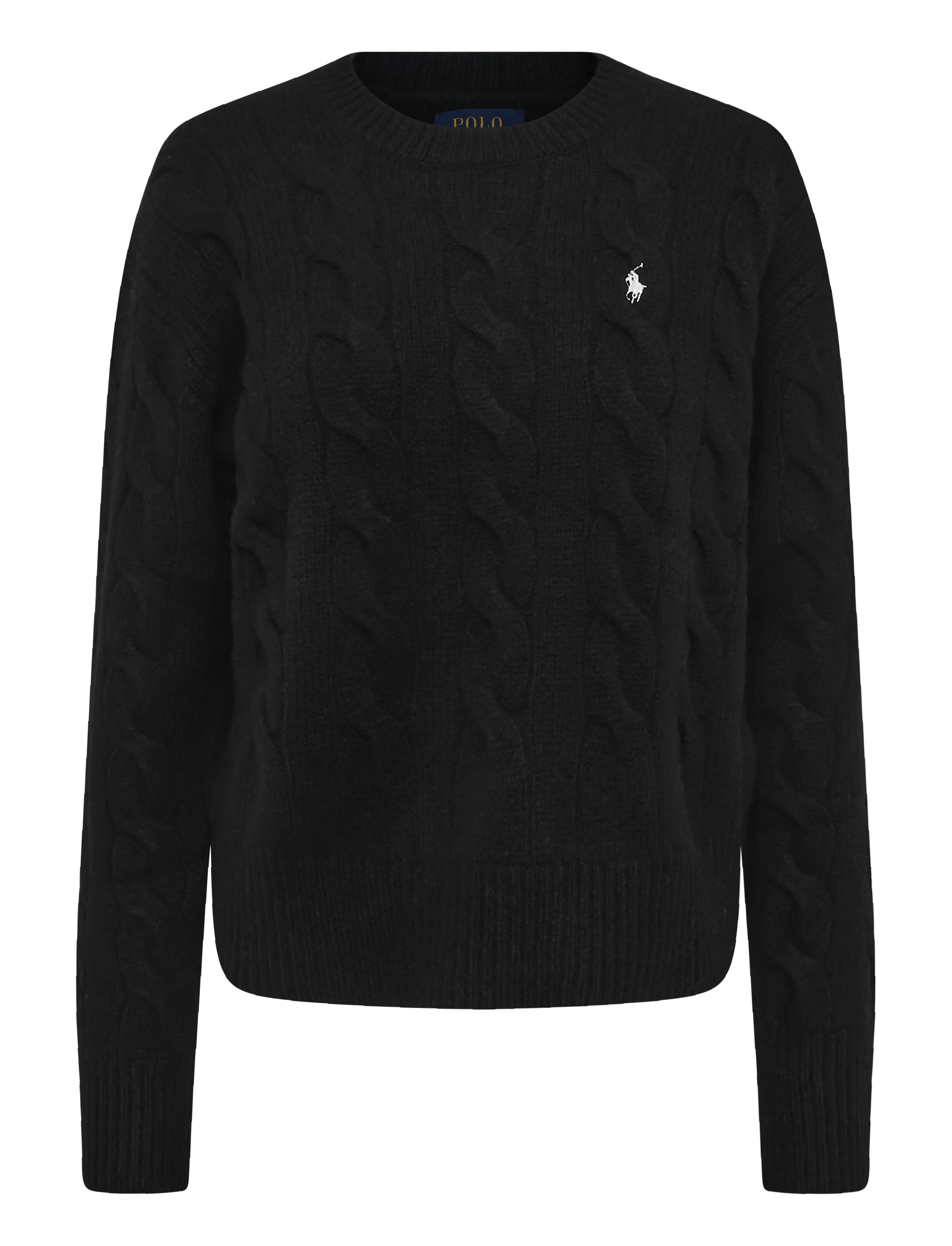 Polo Ralph Lauren Cable-Knit Wool-Cashmere Sweater - Strik - POLO BLACK / black