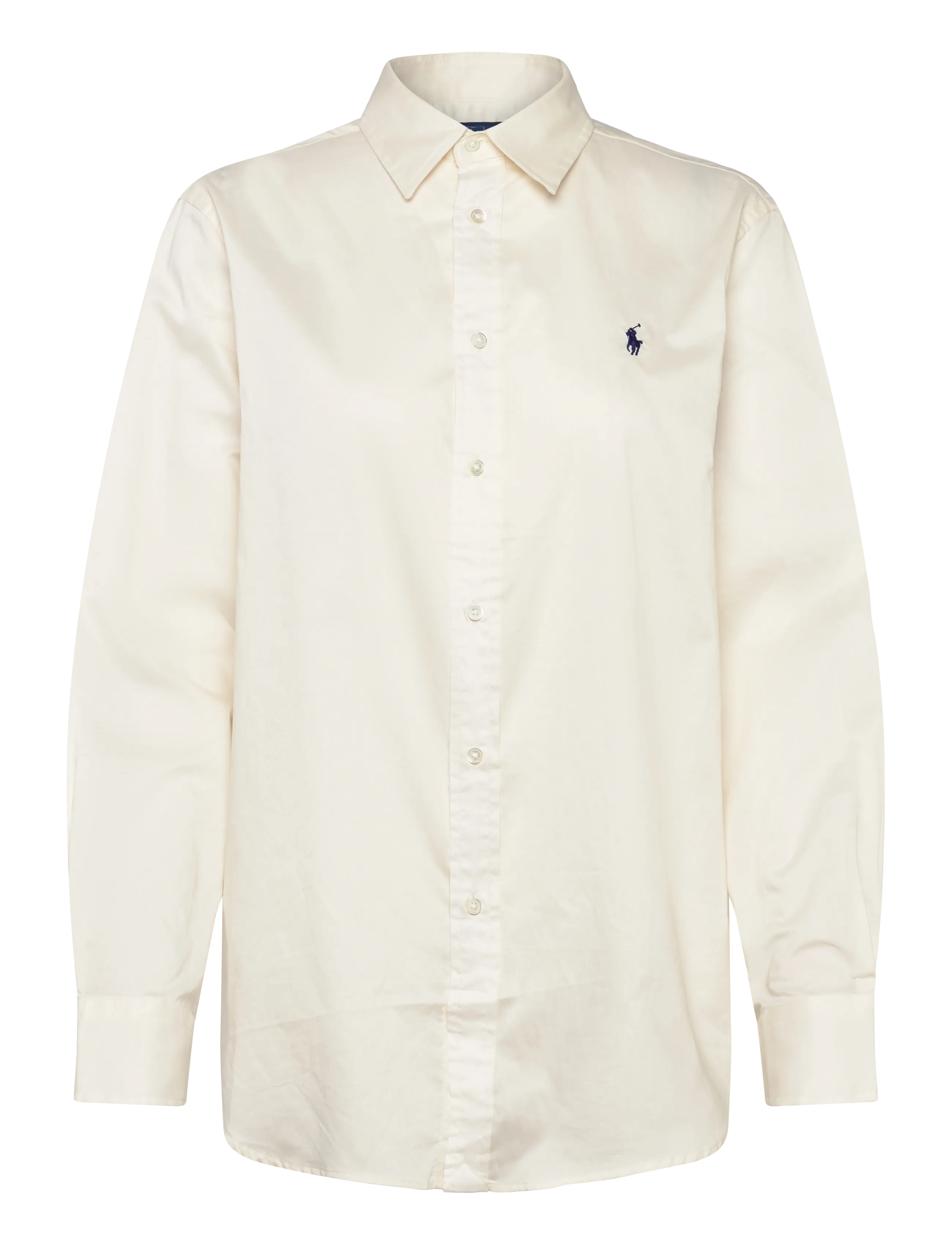 Classic Fit Cotton Twill Shirt - ANTIQUE CREAM