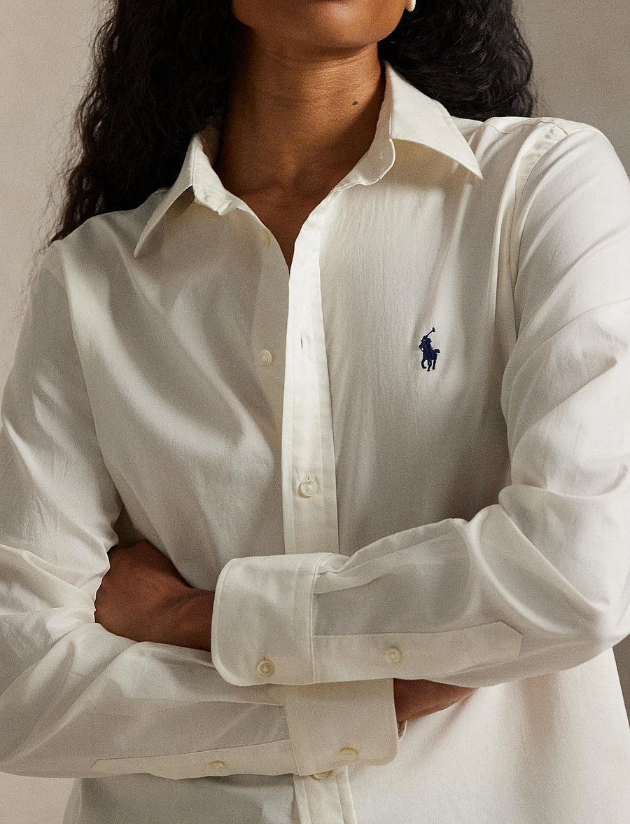 Polo Ralph Lauren - Classic Fit Cotton Twill Shirt - denimskjorter - antique cream - 4