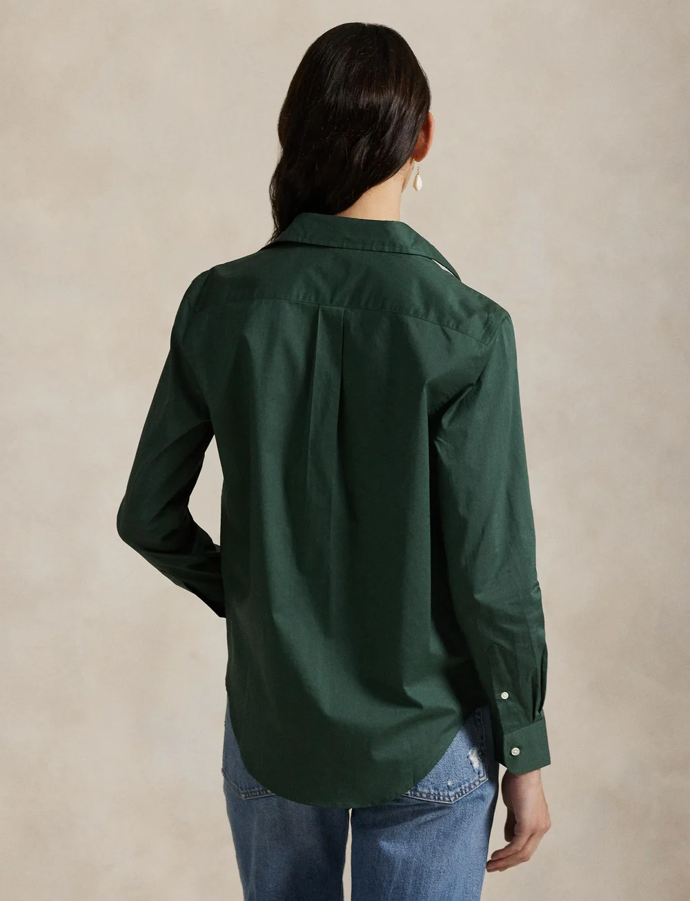 Polo Ralph Lauren - Classic Fit Cotton Twill Shirt - denimskjorter - dark green - 2