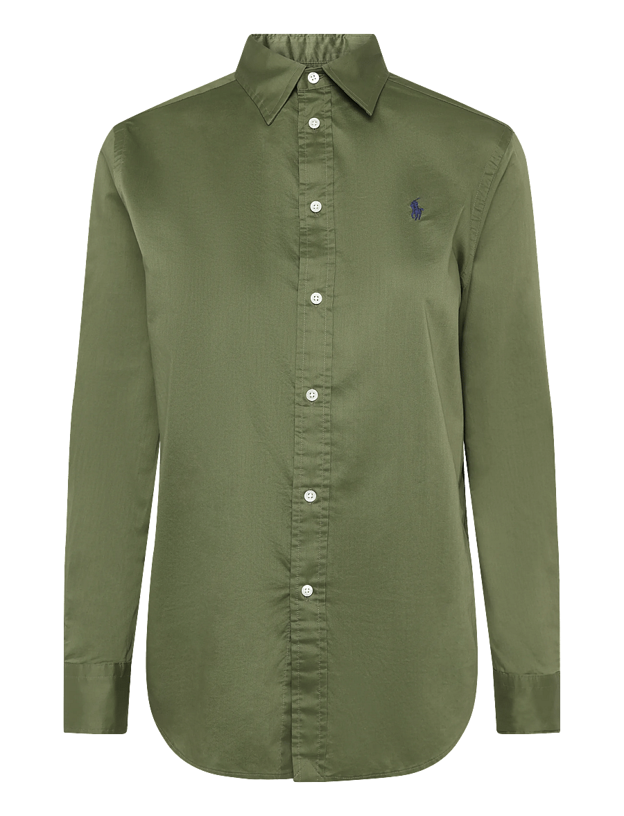 Polo Ralph Lauren - Classic Fit Cotton Twill Shirt - langärmlige hemden - dense olive - 1