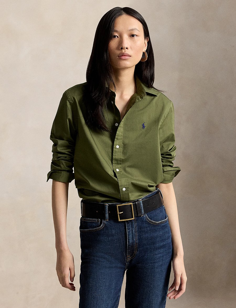 Polo Ralph Lauren - Classic Fit Cotton Twill Shirt - chemises en jeans - dense olive - 0
