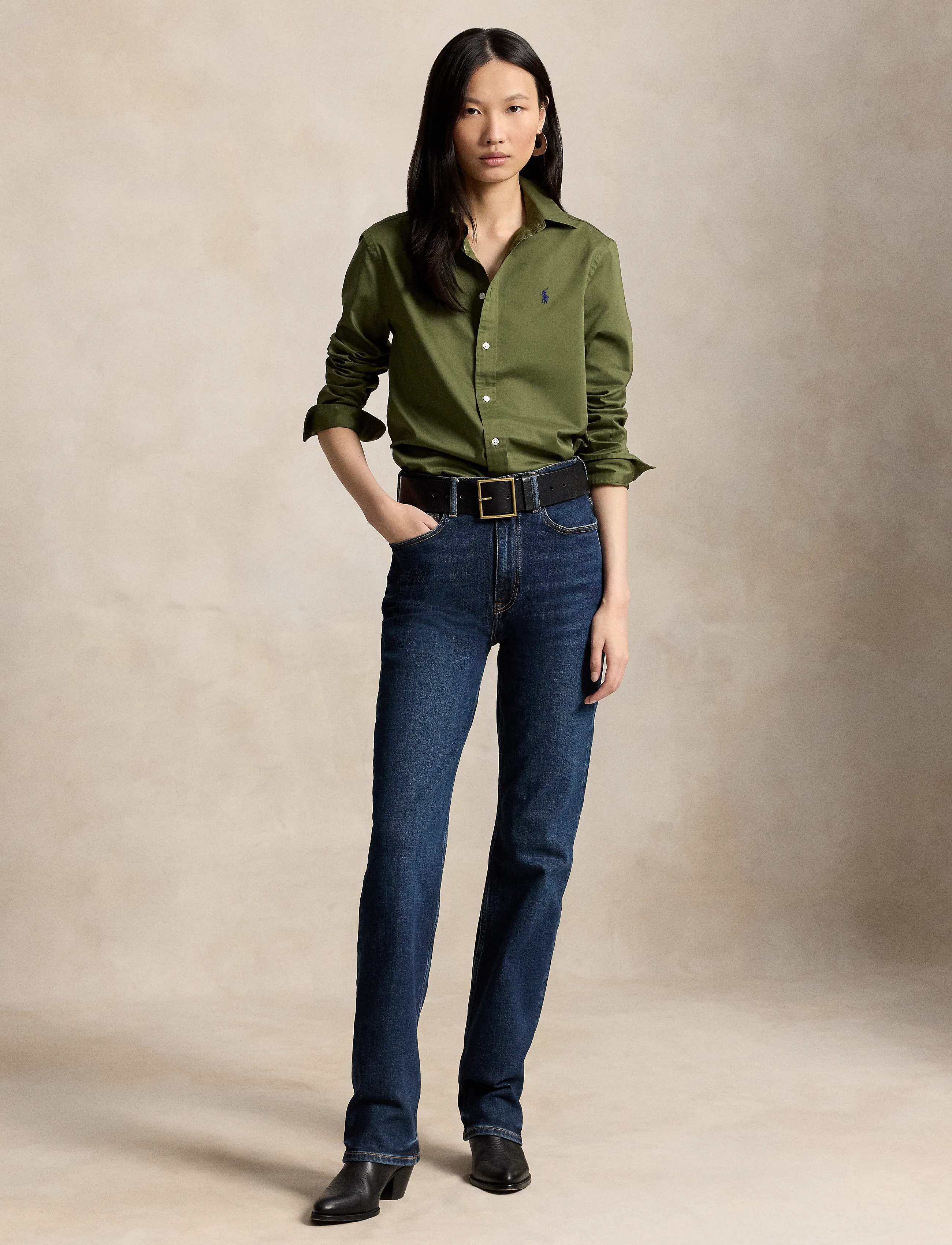 Polo Ralph Lauren - Classic Fit Cotton Twill Shirt - chemises en jeans - dense olive - 3