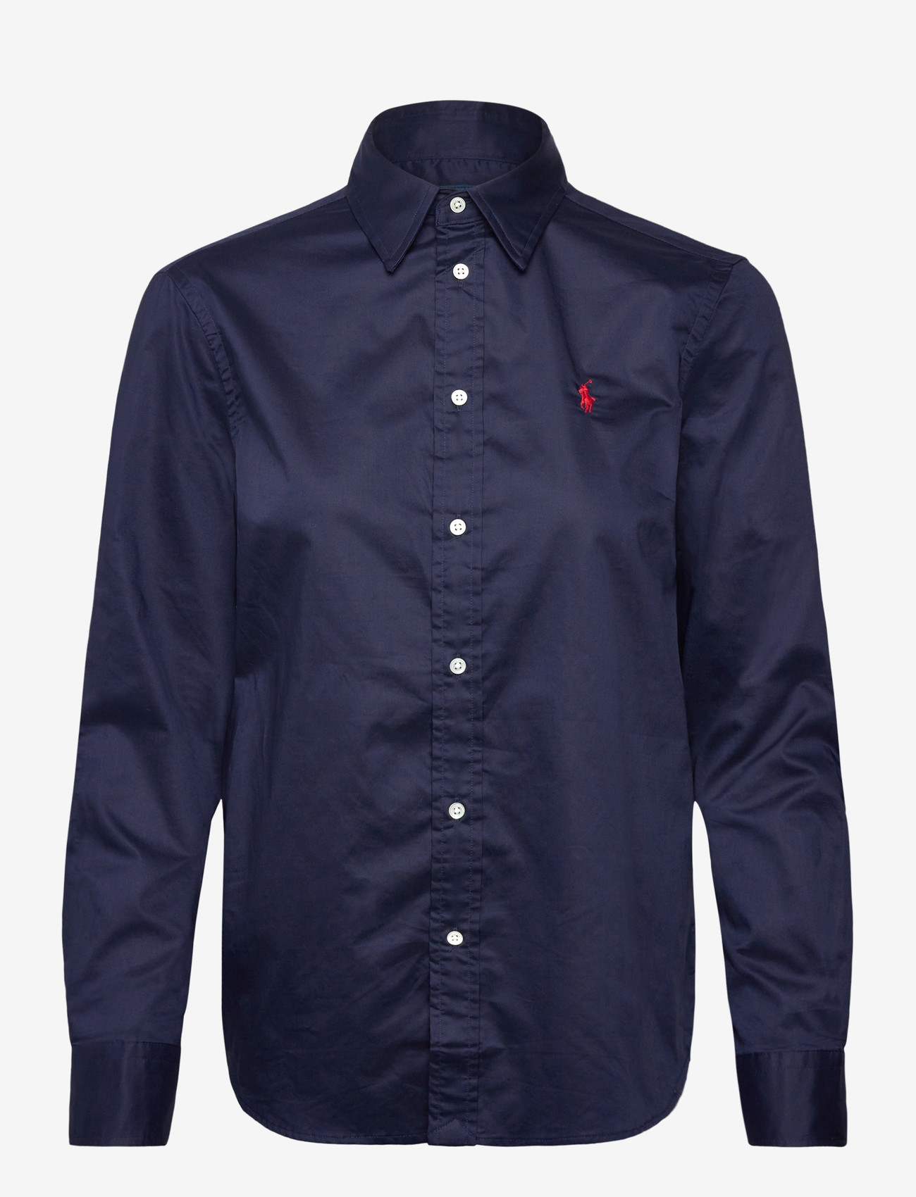 Polo Ralph Lauren - Classic Fit Cotton Twill Shirt - jeansskjortor - refined navy - 0